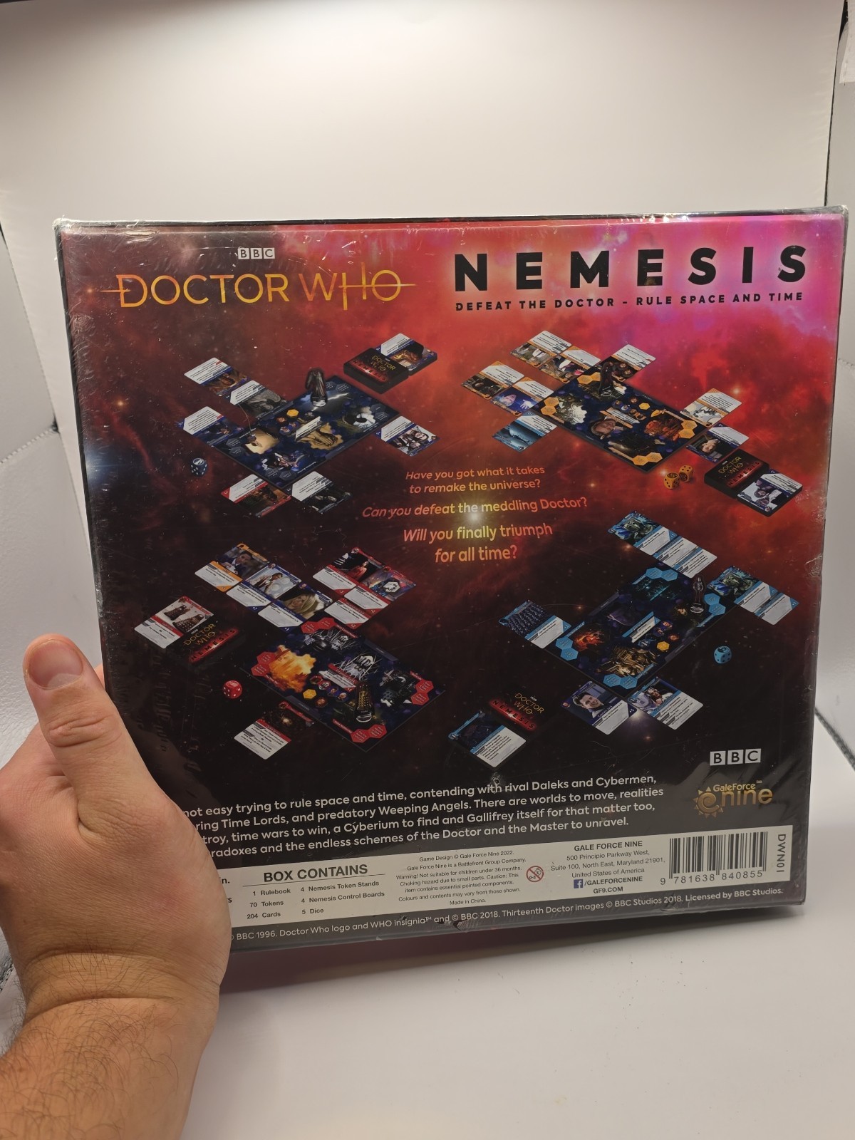 Doctor Who Nemesis Board Game Gale Force 9 NIB