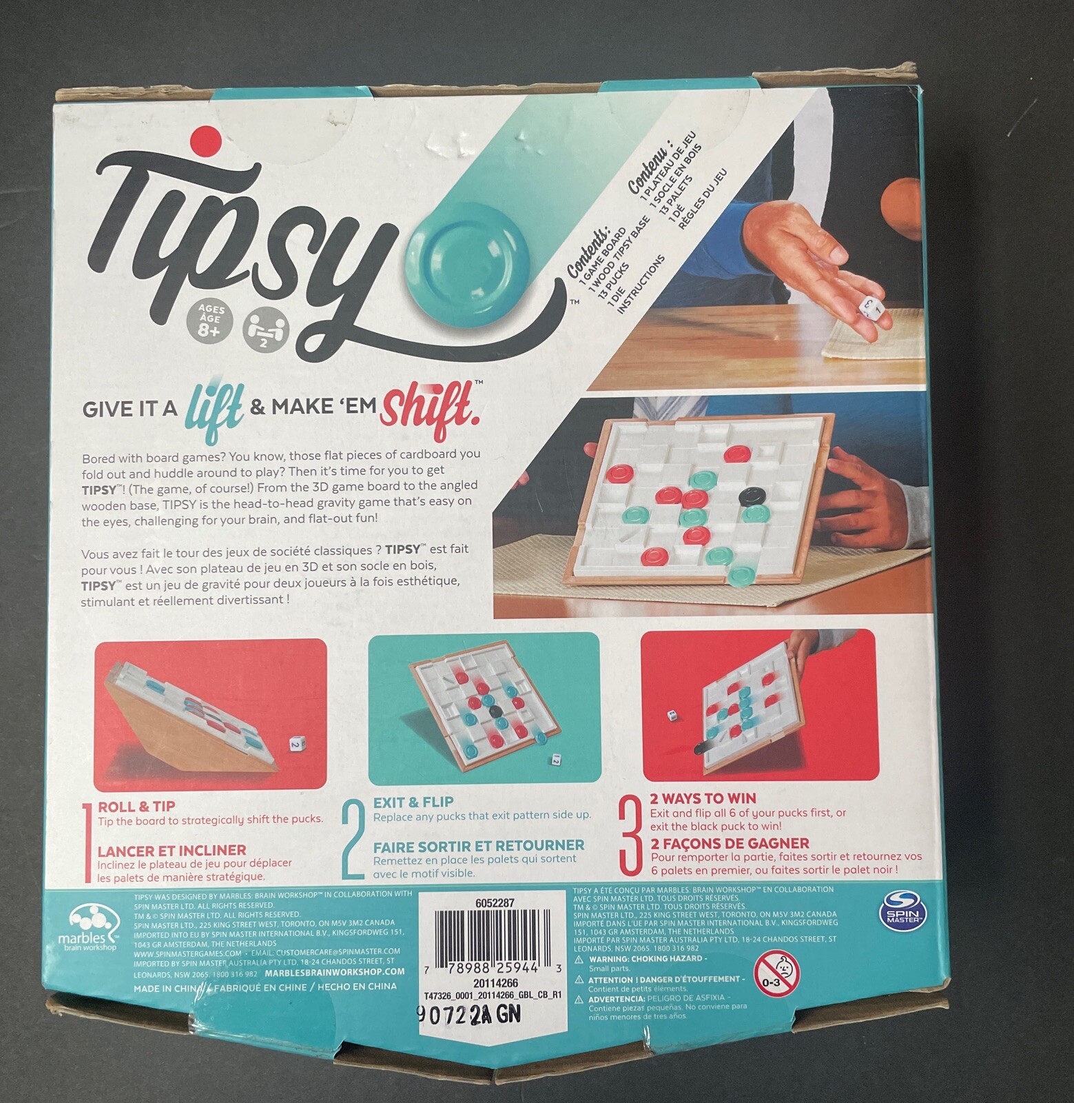 Tipsy Marbles Brain Workshop Game Spin Master New I