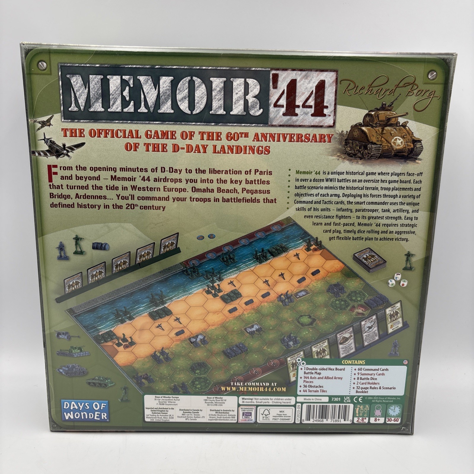 Memoir ’44 Board Game Days of Wonder Richard Borg 2006 – New / Sealed