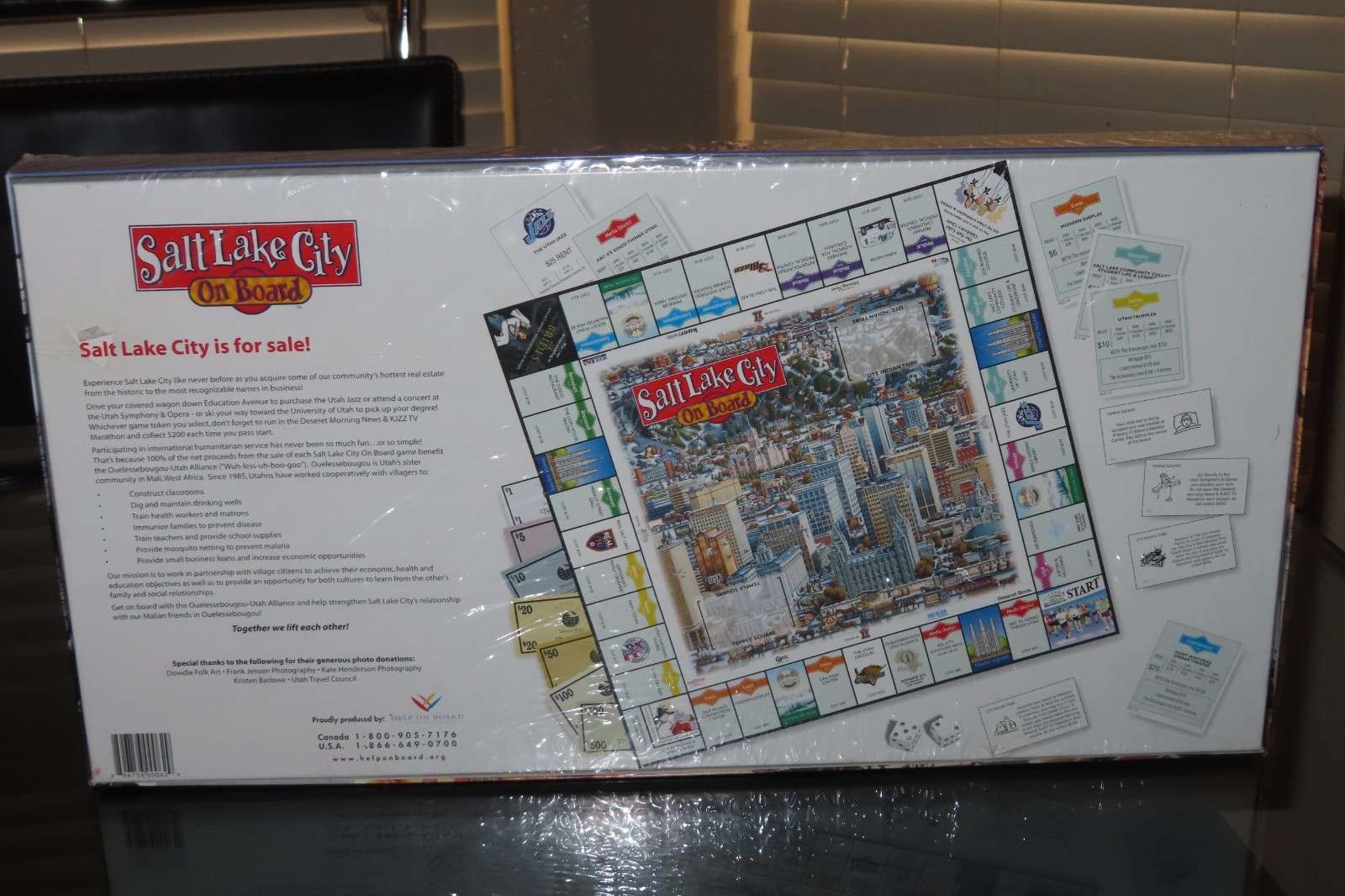 SEALED Salt Lake City On Board Family Night Game Salt Lake Utah Theme Mormon LDS