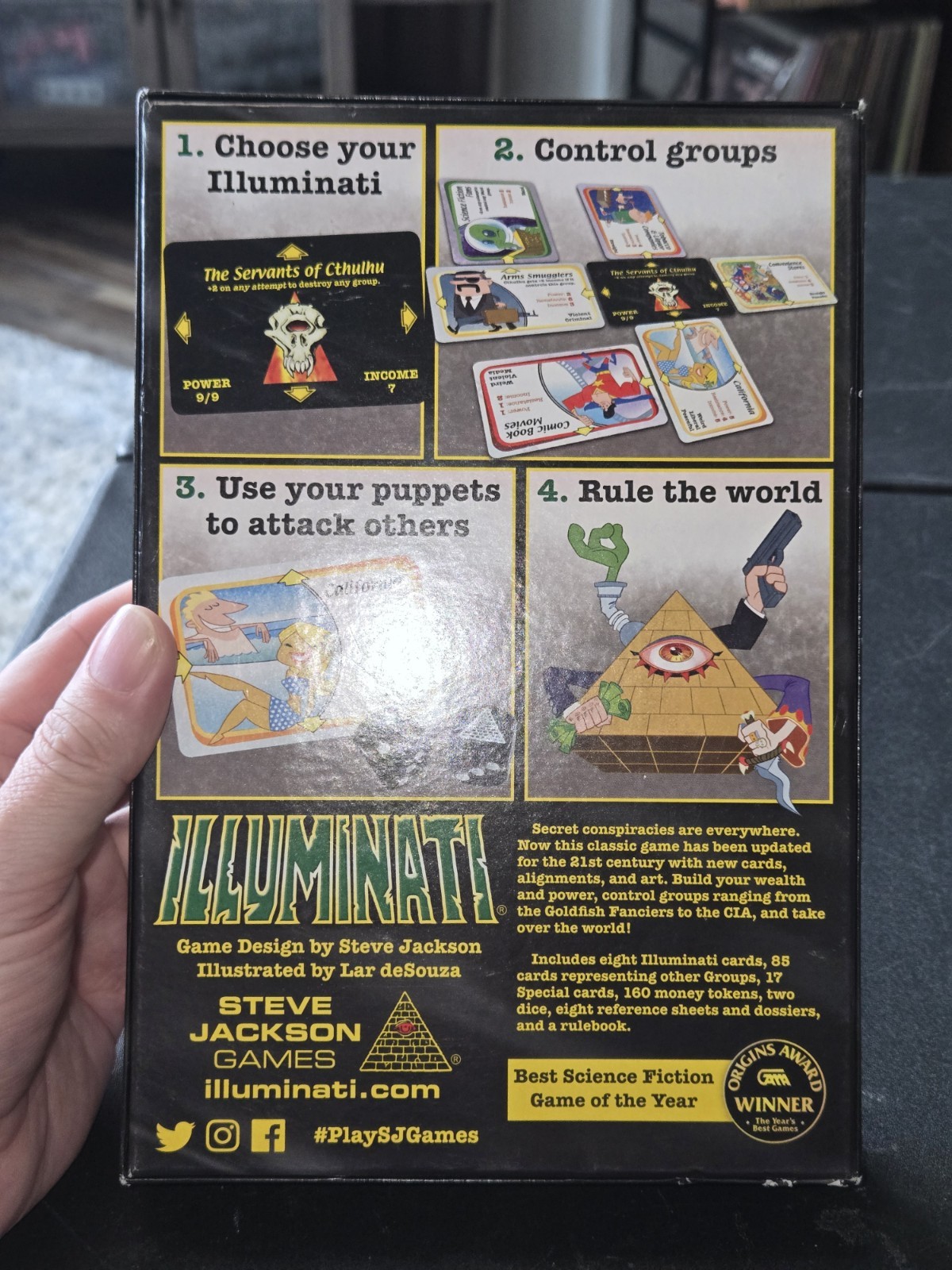 Illuminati 2nd Edition The Game Of Conspiracy Steve Jackson Games Open Box