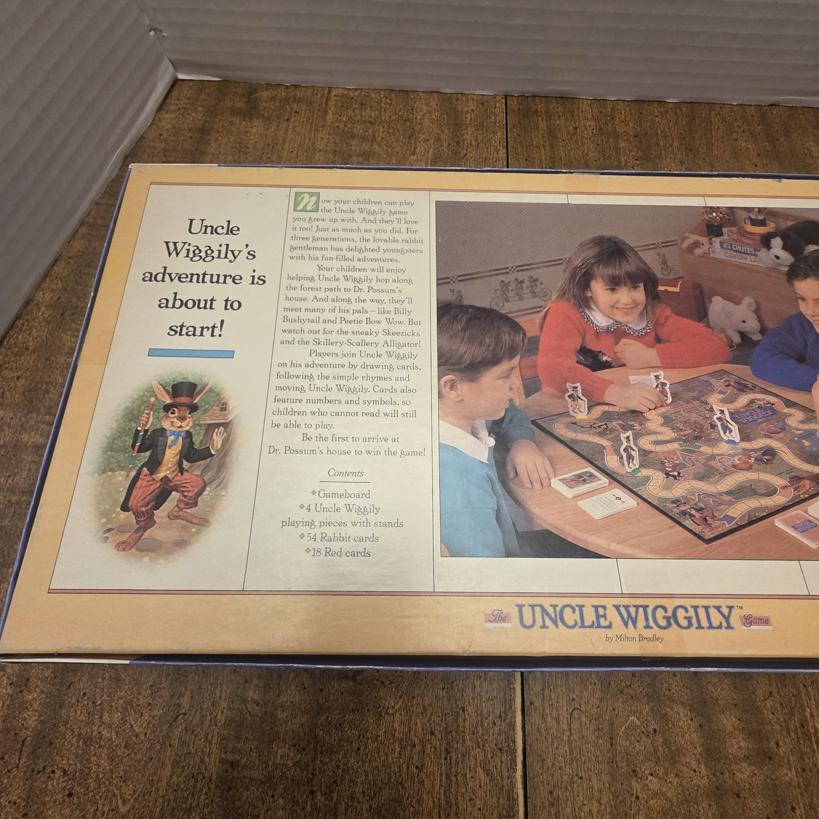 Vintage Uncle Wiggly Board Game – Milton Bradley – 1988 – 100% Complete
