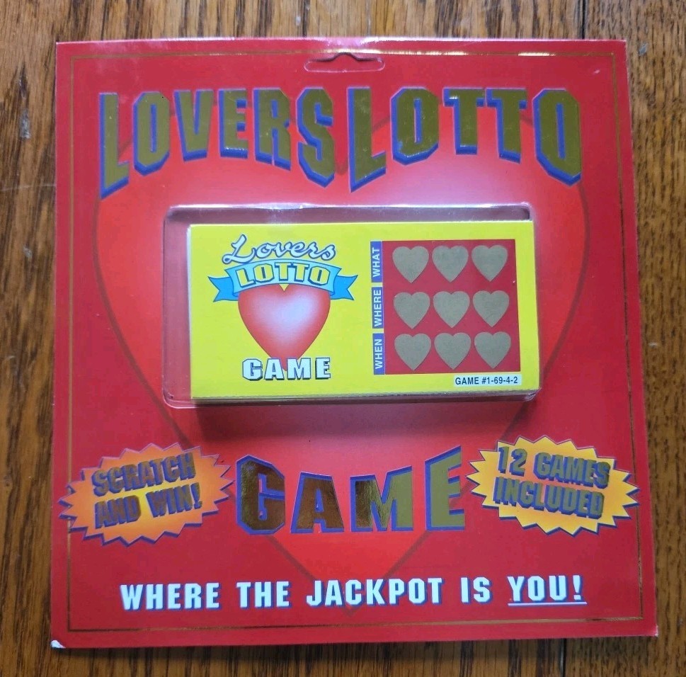 Lovers Lotto Scratch-Offs Lovers Couples Sensual Sexy Game Valentines Day Gift