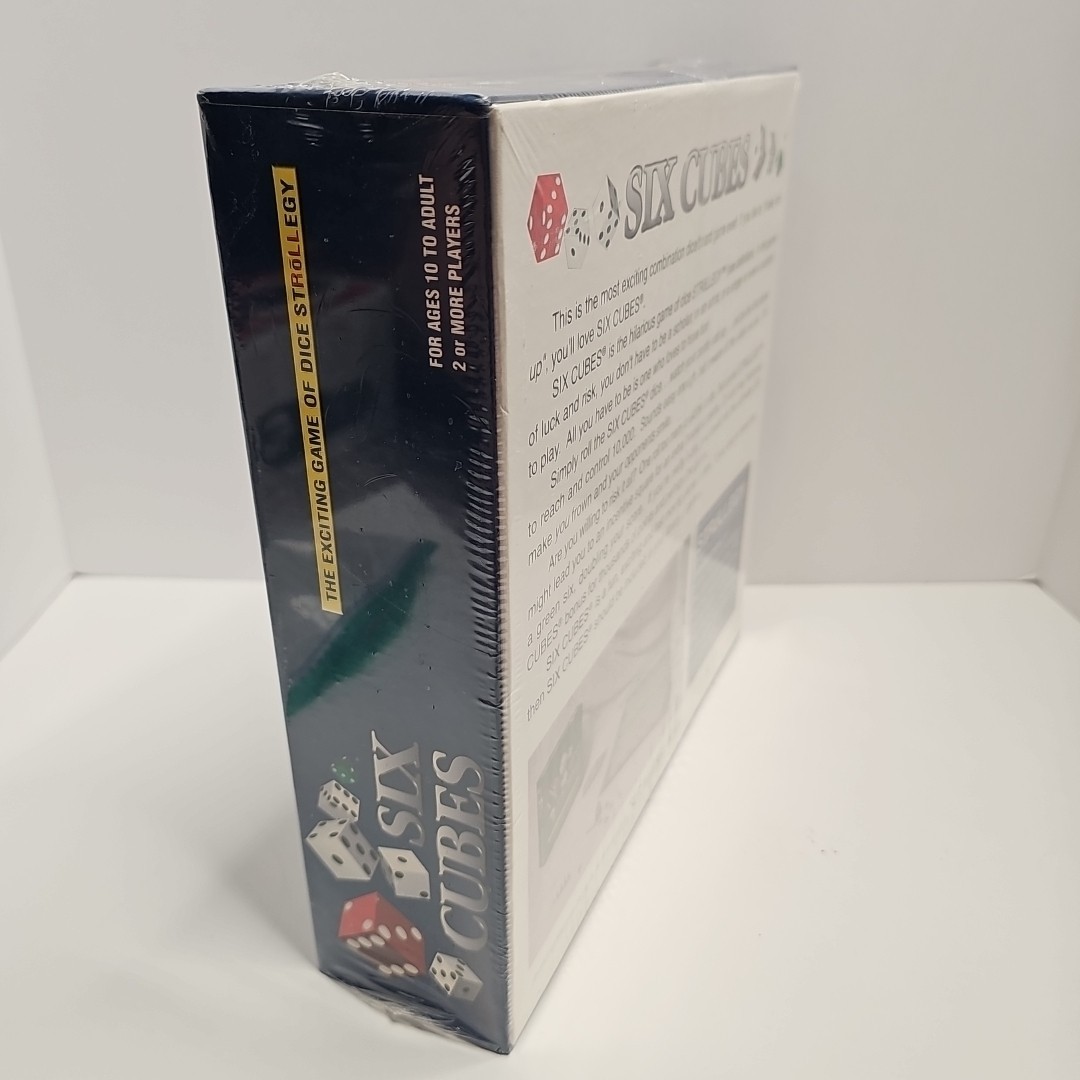 SIX CUBES Dice Board Game 1994 Ages 10+ Players 2+ New
