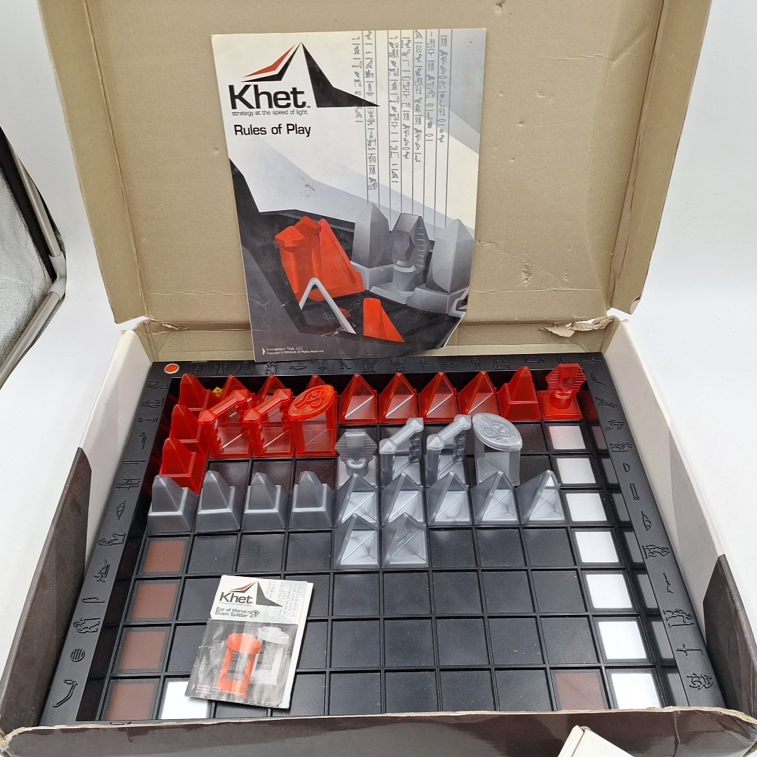 KHET The Laser Strategy Board Game w/ 3D Tower of Kadesh Expansion Mensa Winner