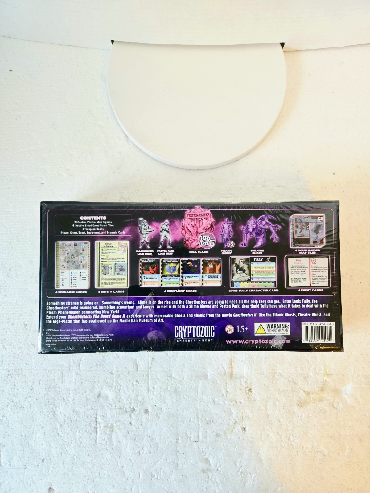 GHOSTBUSTERS BOARD GAME EXPANSION PACK LOUIS TULLY PLAZM PHENOMENON SEALED 2017