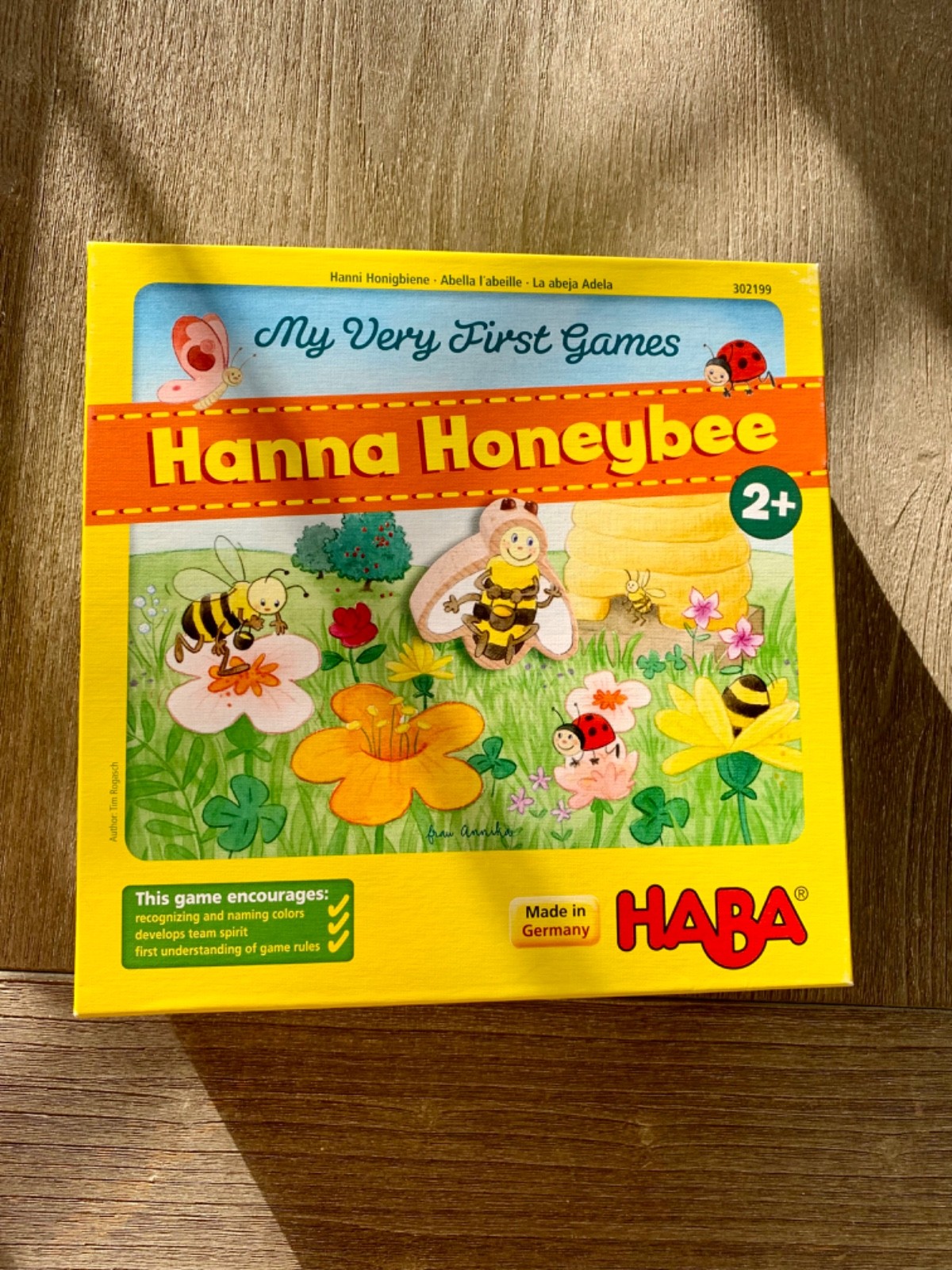 HABA My Very First Games Hanna Honeybee – 2 Cooperative Color Die Games Ages …