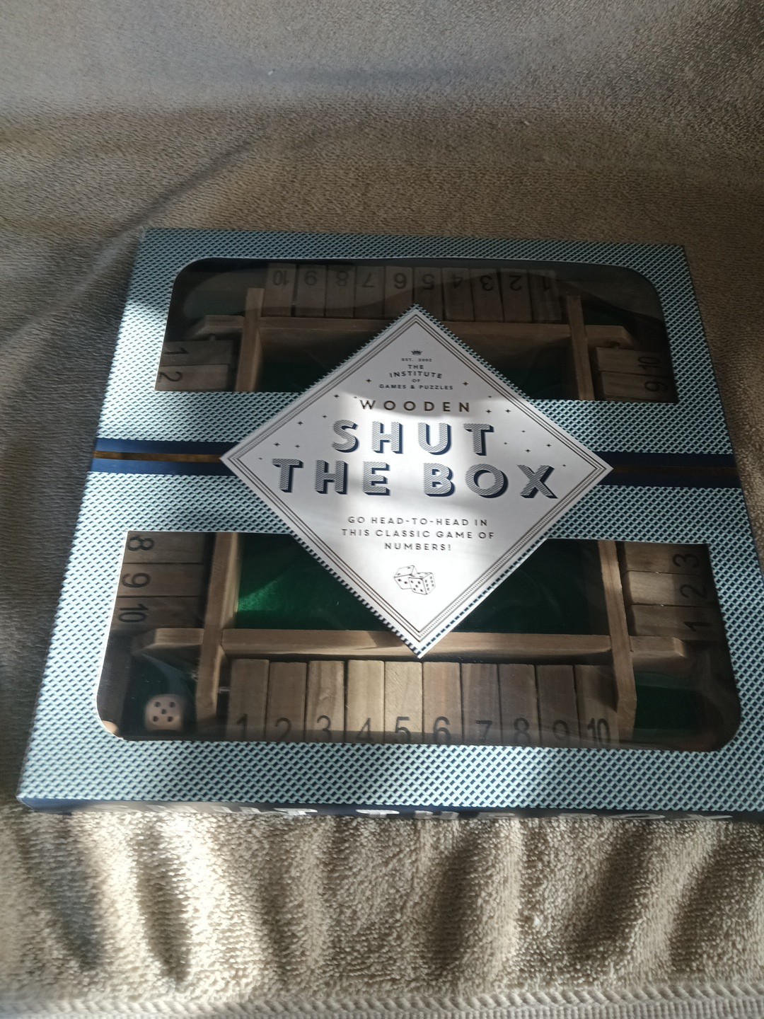 Shut The Box Wooden Classic Game of Numbers Party Family Game NEW