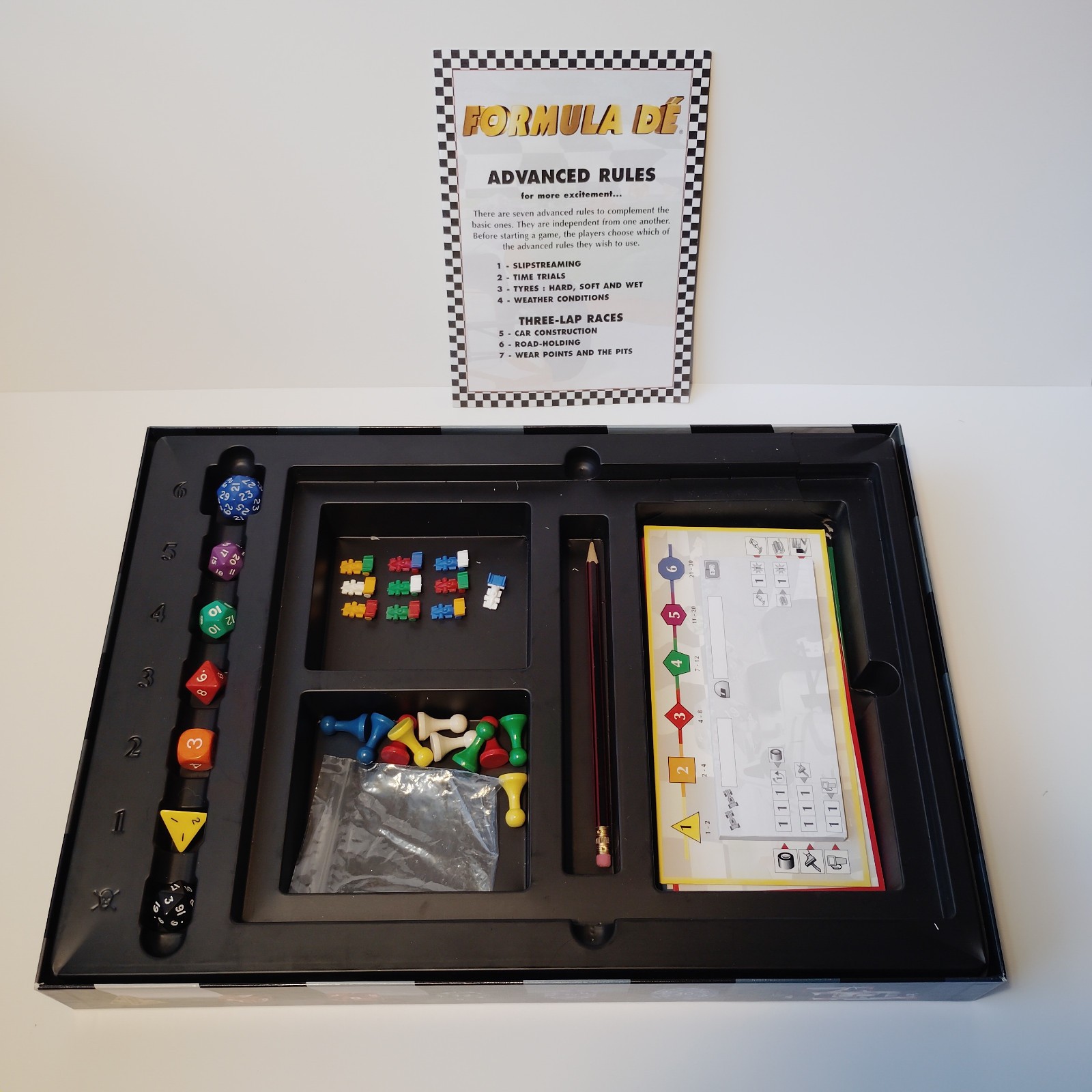 Euro Games Formula DE Motor Car Racing Strategy Board Game Complete