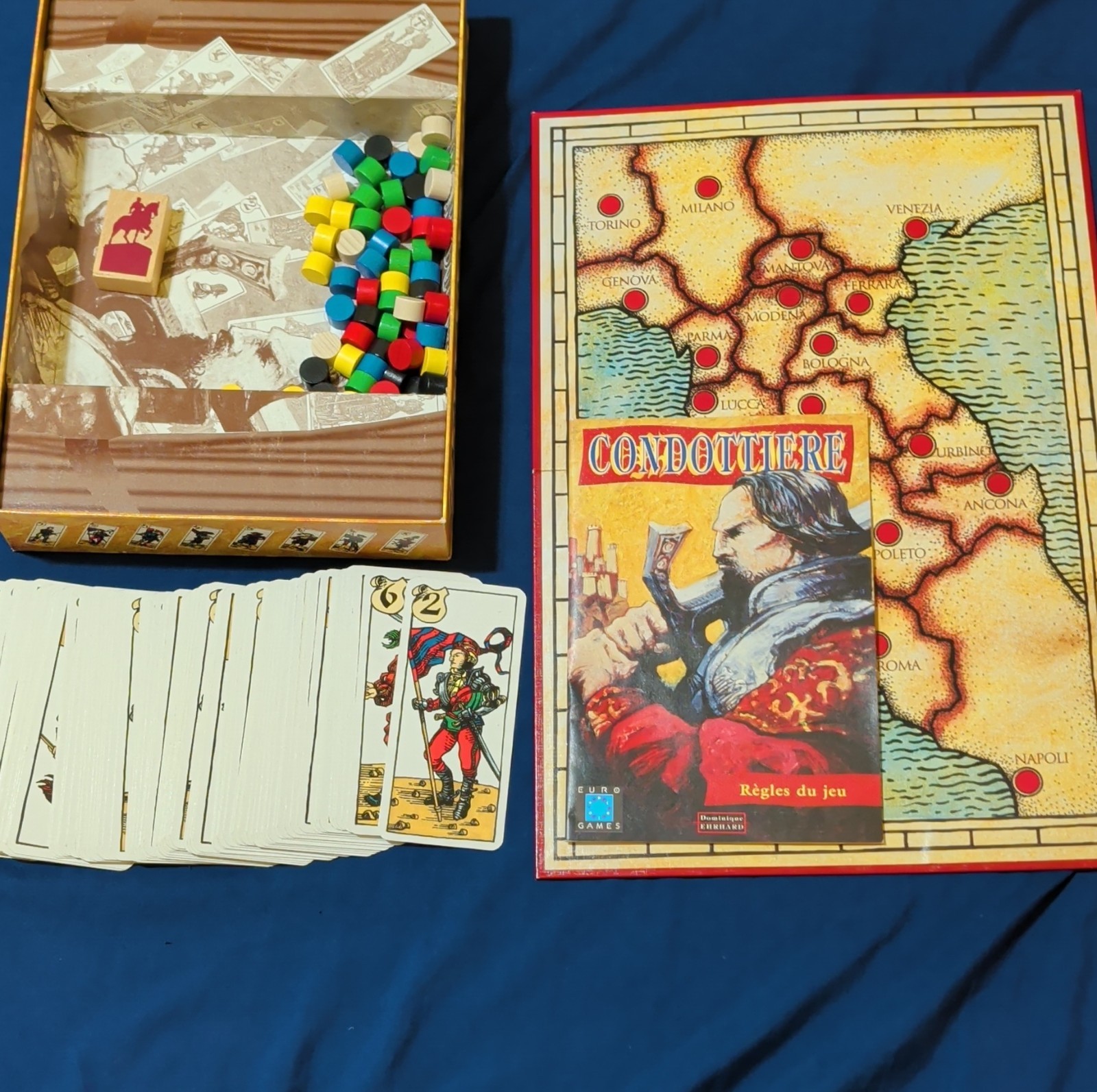 Euro Games Condottiere Strategy Board Game Complete