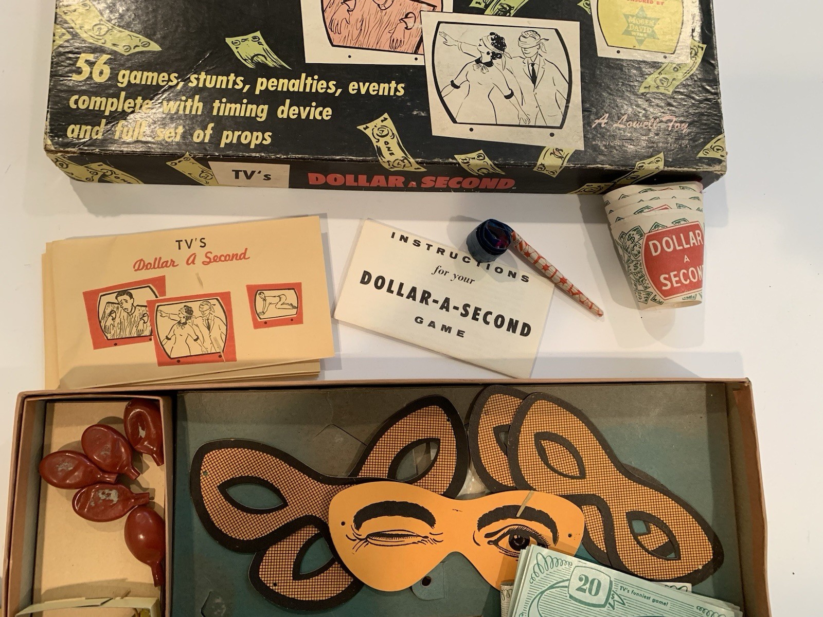 Lowell Toys Boardgame Dollar A Second Game
