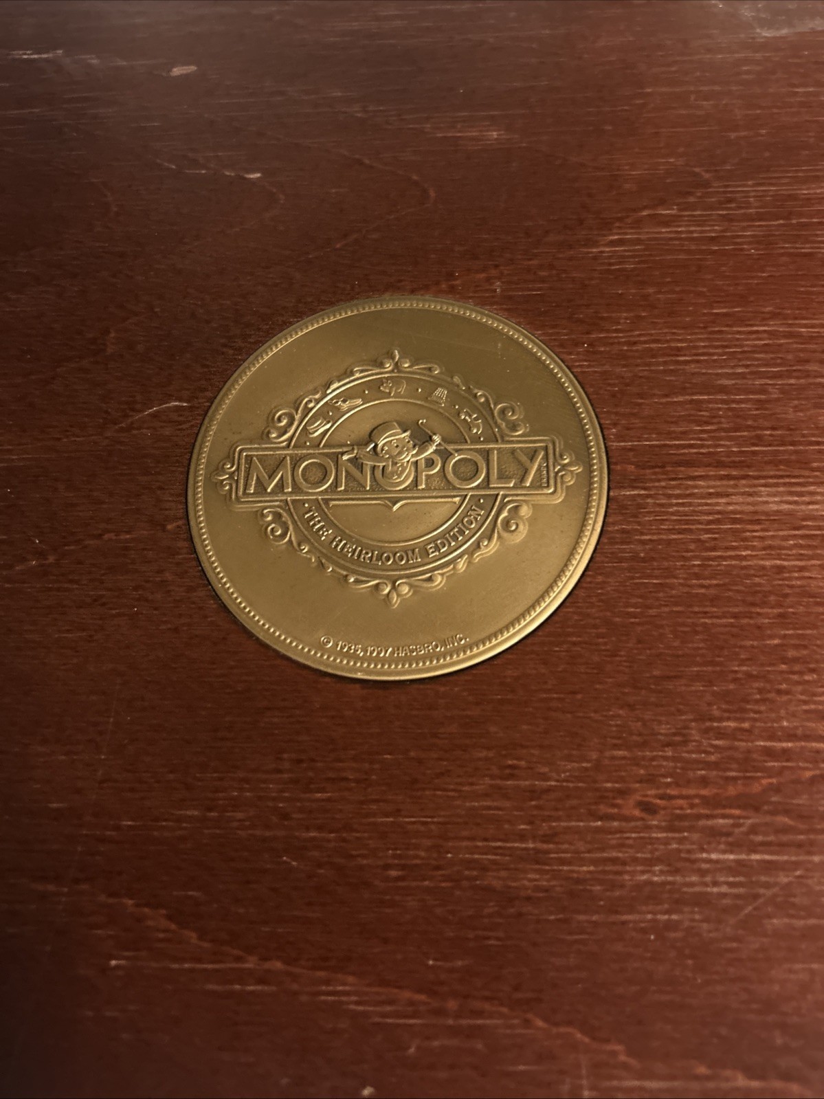 Monopoly Game Heirloom Edition Complete Set Wooden Box