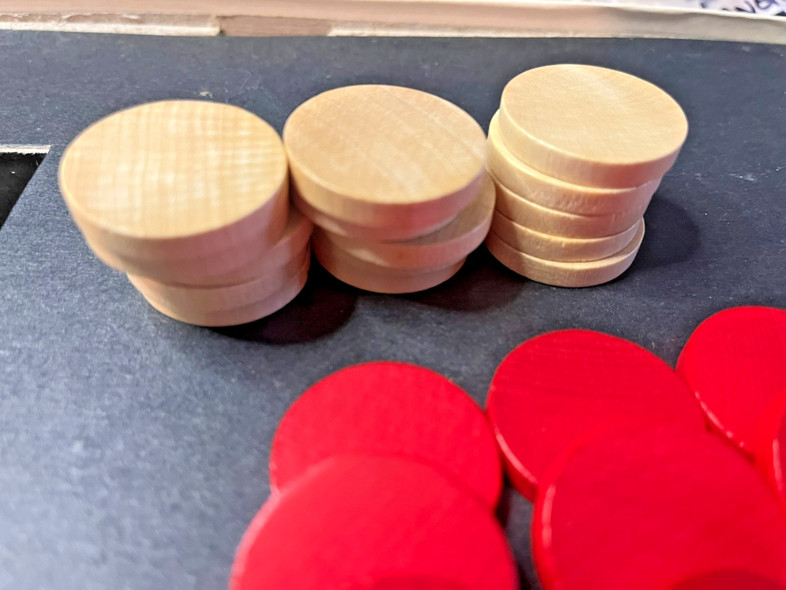 Vintage Backgammon Tokens 1975 Selchow & Righter Game Replacement 30 Pieces