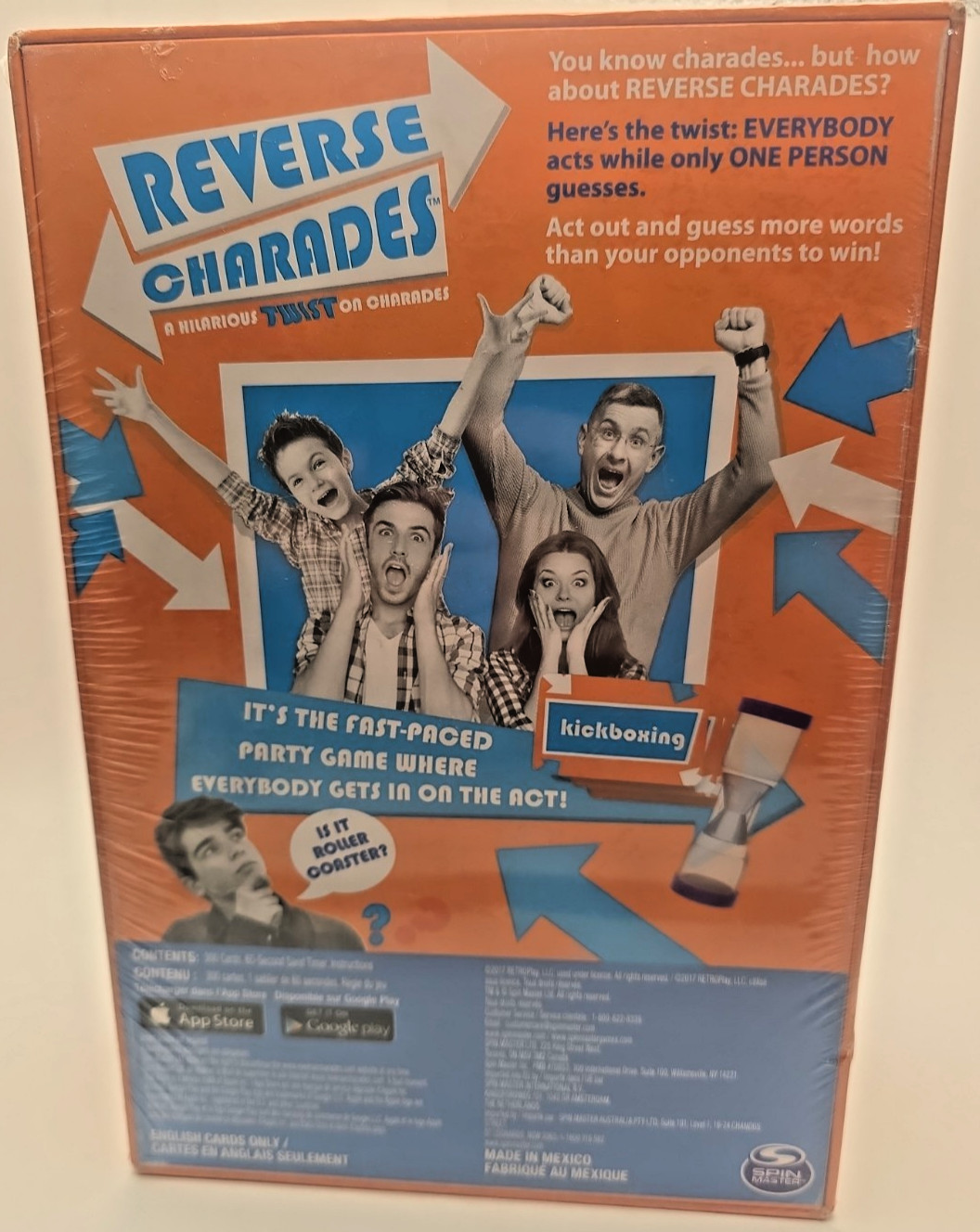 Spin Master Original Reverse Charades Card Game Party Game New Sealed