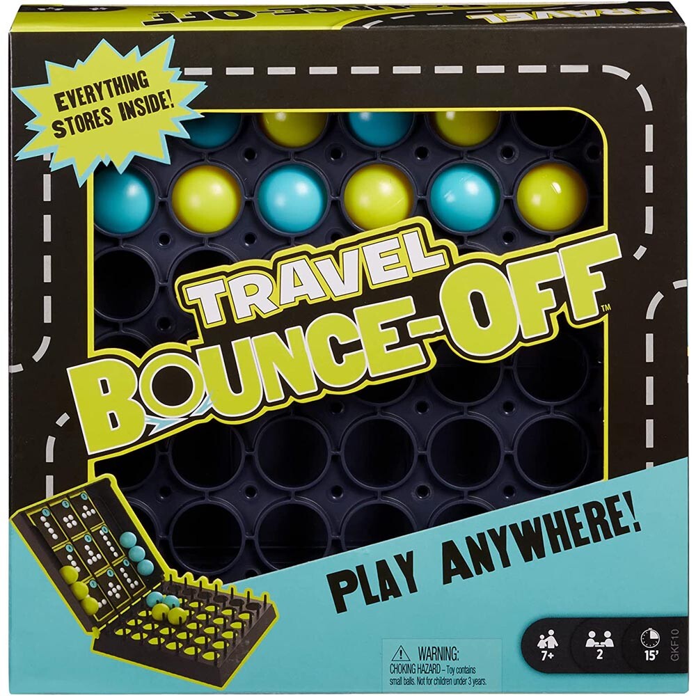 Mattel Games Travel Bounce-Off, Portable Kids Game for 5 Year Olds and Up, Mu…