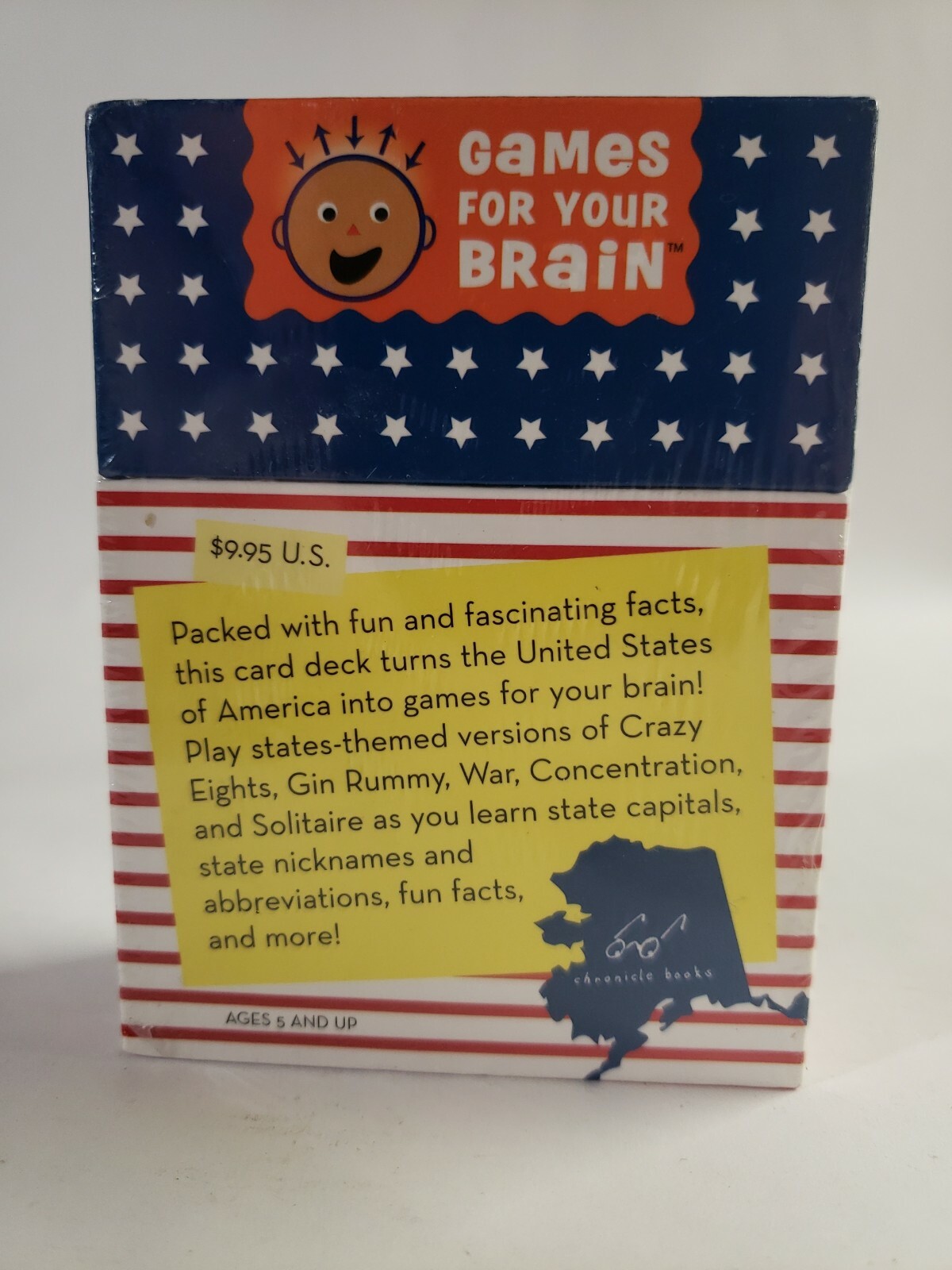Games For Your Brain United States Card Game Crazy 8 War Gin Rummy Solitaire NEW