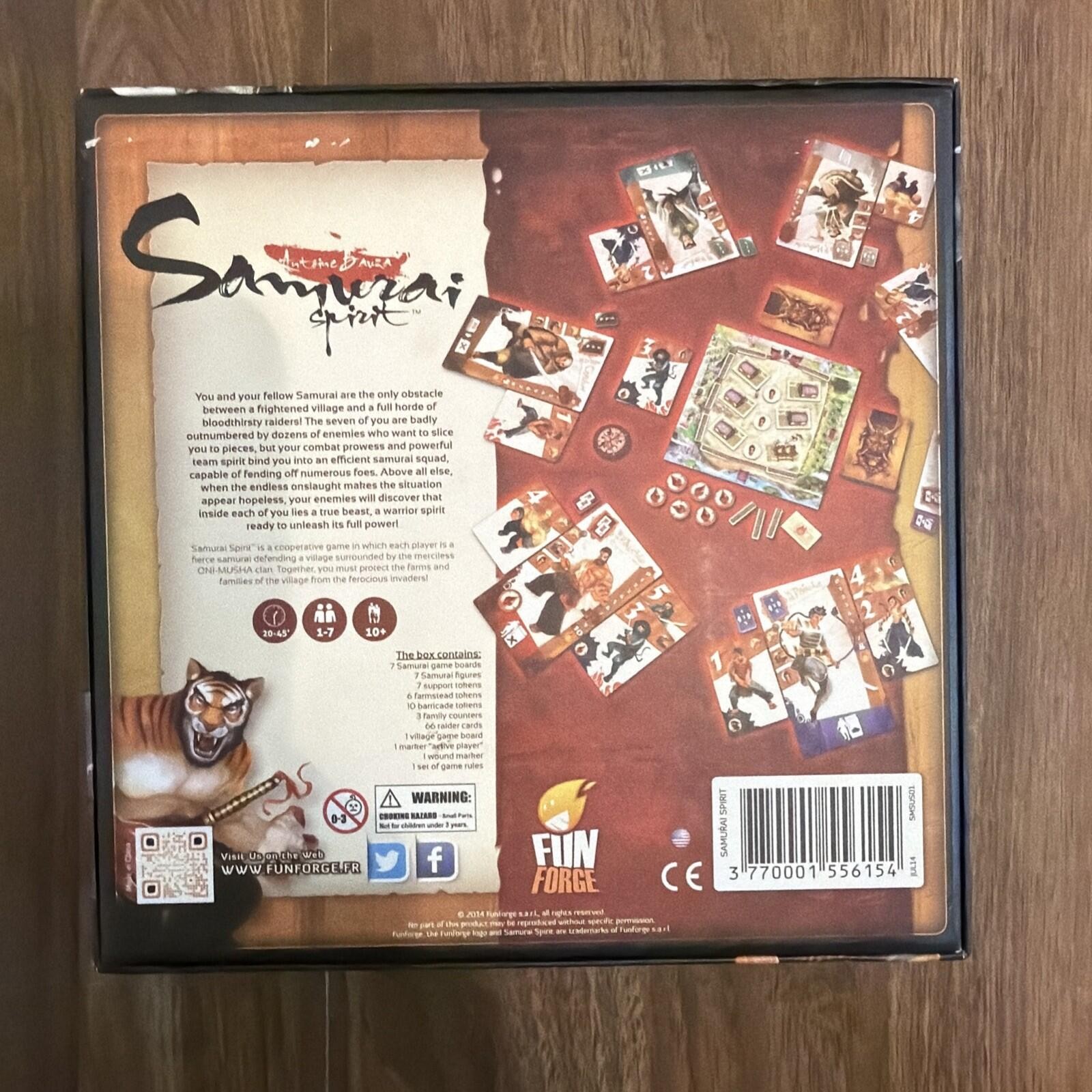Samurai Spirit Board Game Antonie Bauza Fun Forge Co-op COMPLETE