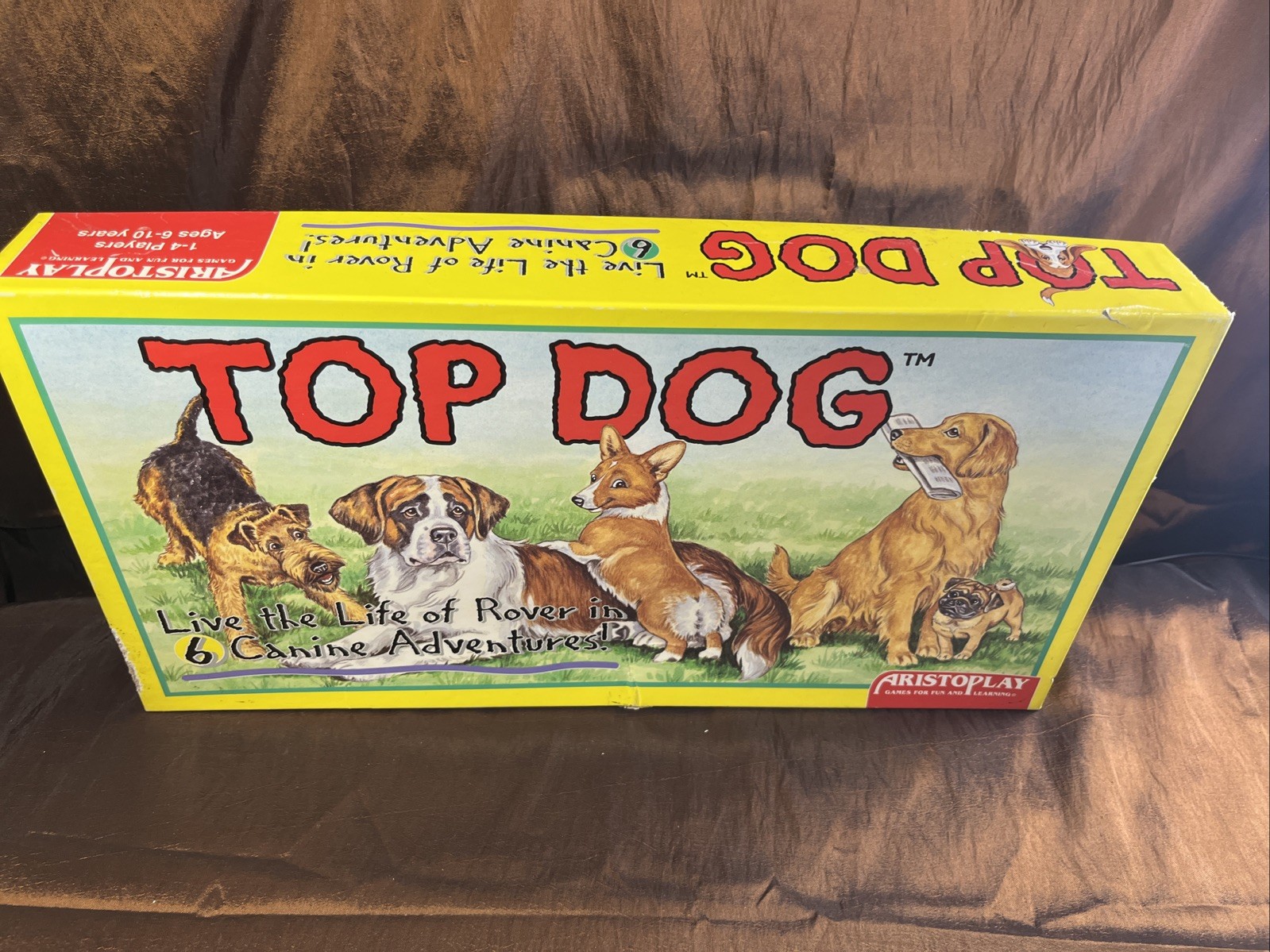 Top Dog Board Game COMPLETE Aristoplay Vintage 1995 Kids Family Animal Adventure