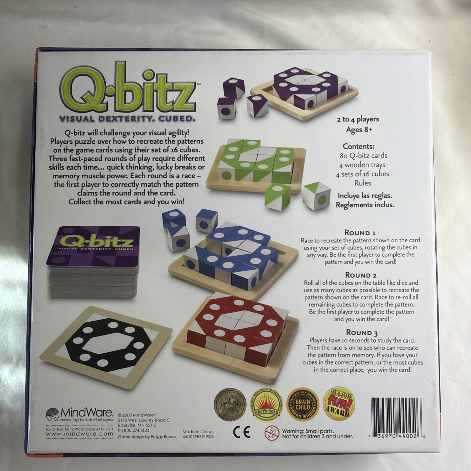 MindWare Q-bitz Visual Dexterity Cubed Pattern Game (CSG-QBITZ)