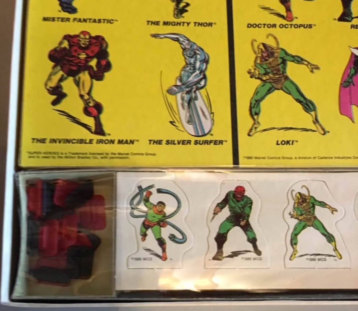 Marvel Comics Super Heroes Strategy Game VTG 1980 Milton Bradley SEALED PIECES