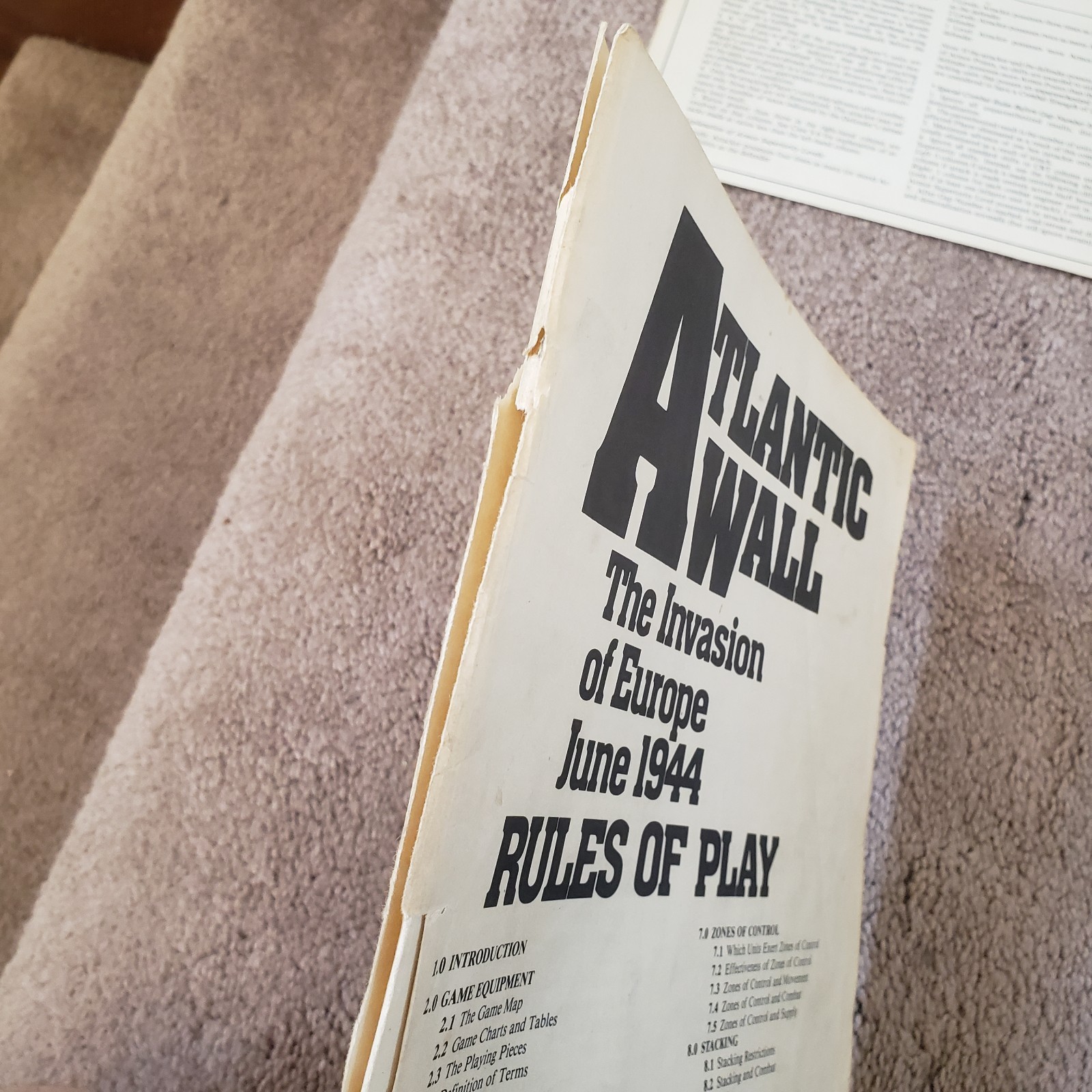Atlantic Wall SPI Game, 1978, Punched