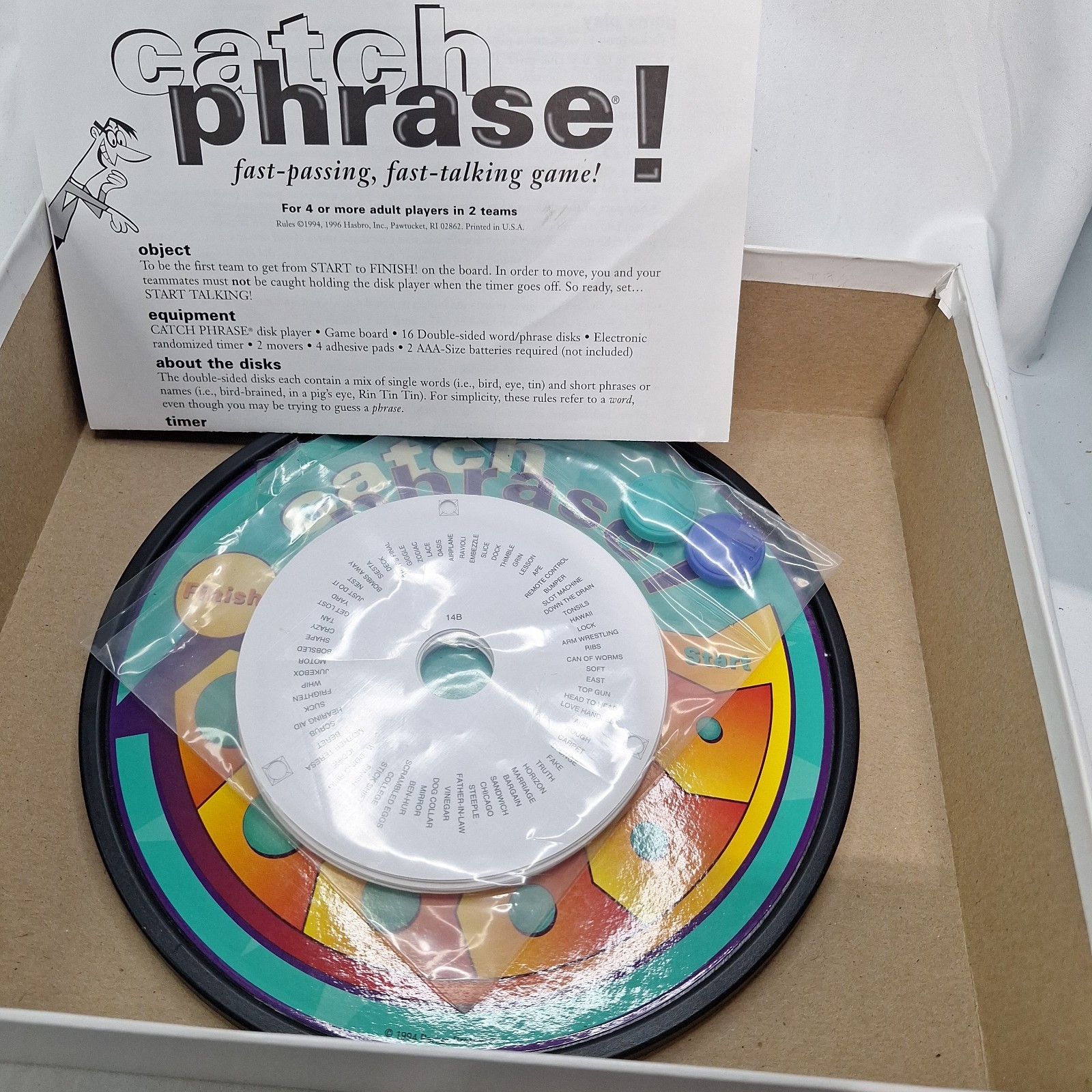 Vintage Catch Phrase Party Game 1994 Original Edition 100% complete Tested Works