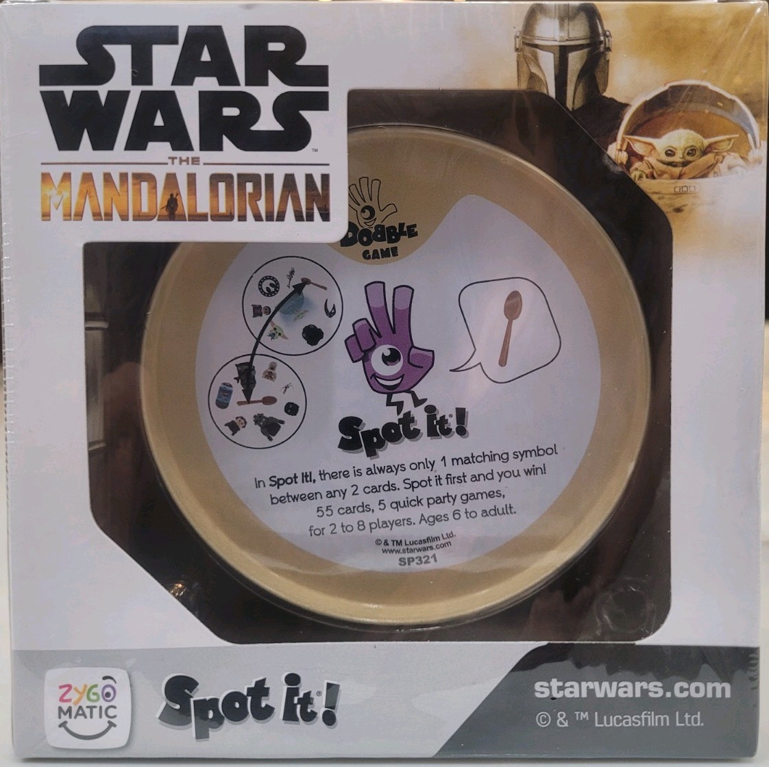 NEW Star Wars Mandalorian Spot It! Card Game