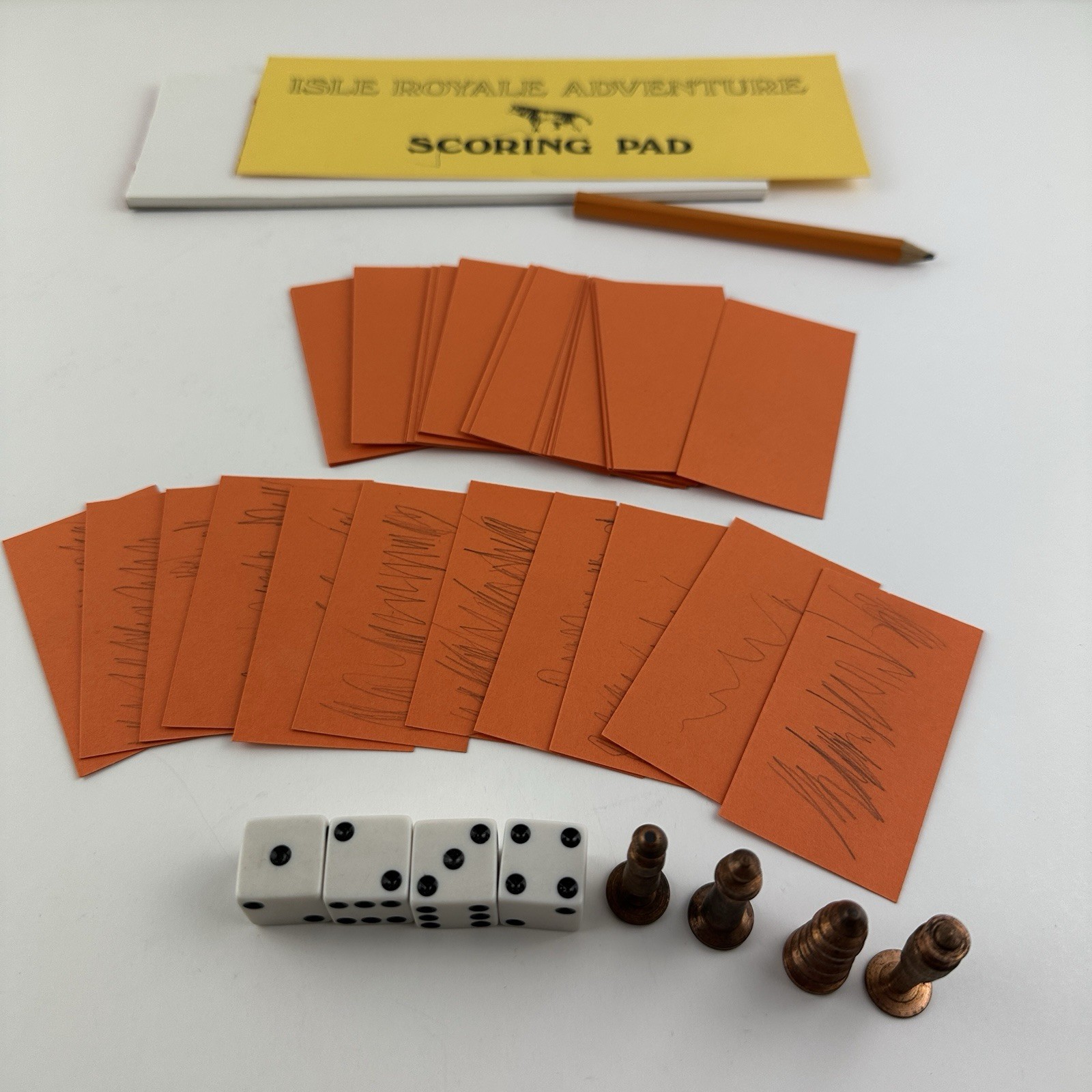 Isle Royale Adventure Game Genuine Copper Markers Vintage 1983 RARE **READ**