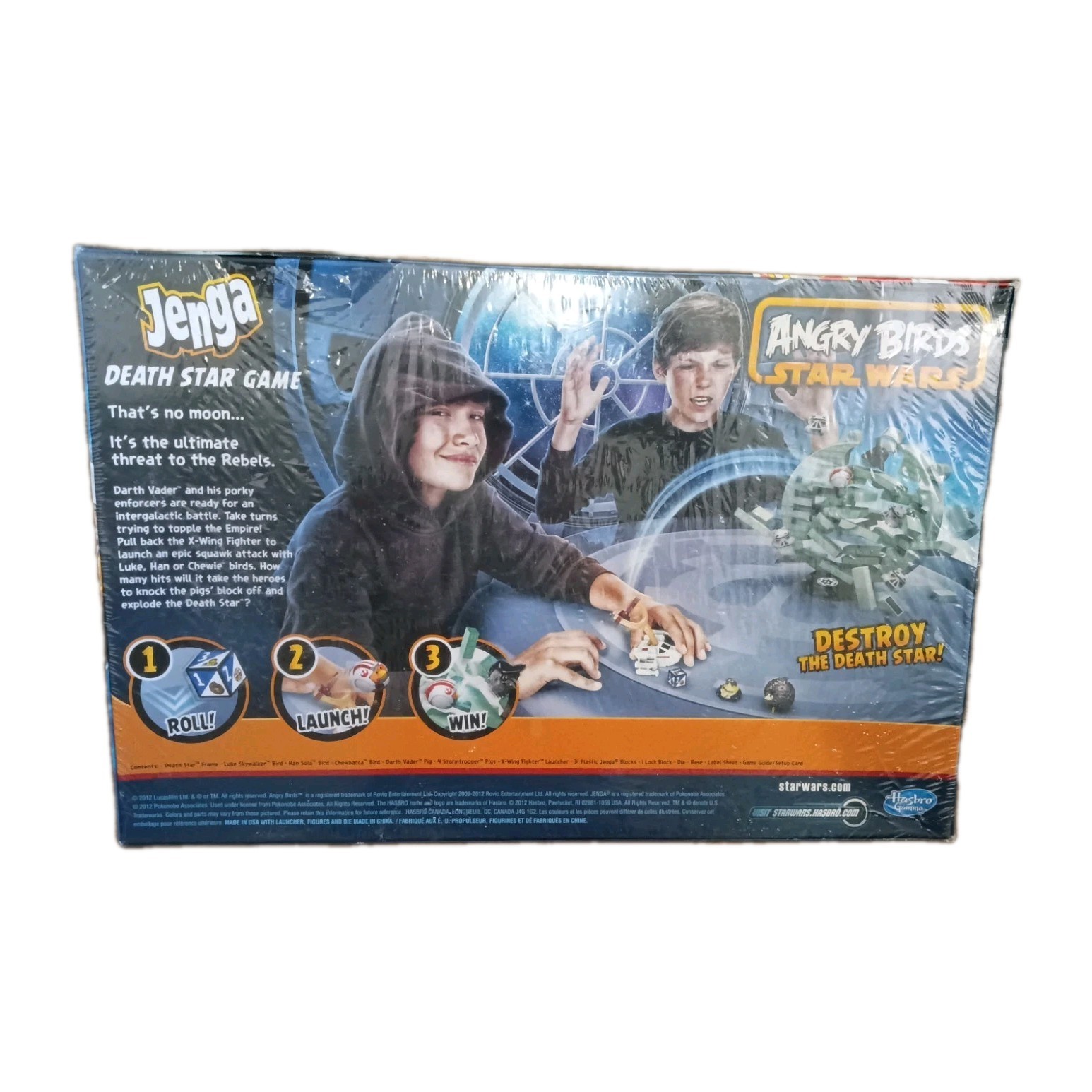 Angry Birds Star Wars Jenga Death Star Game NEW/Sealed **See Pics Of Packaging*