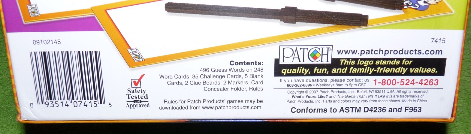 What’s Yours Like? Family & Party Board Card Game, Patch, Factory Sealed