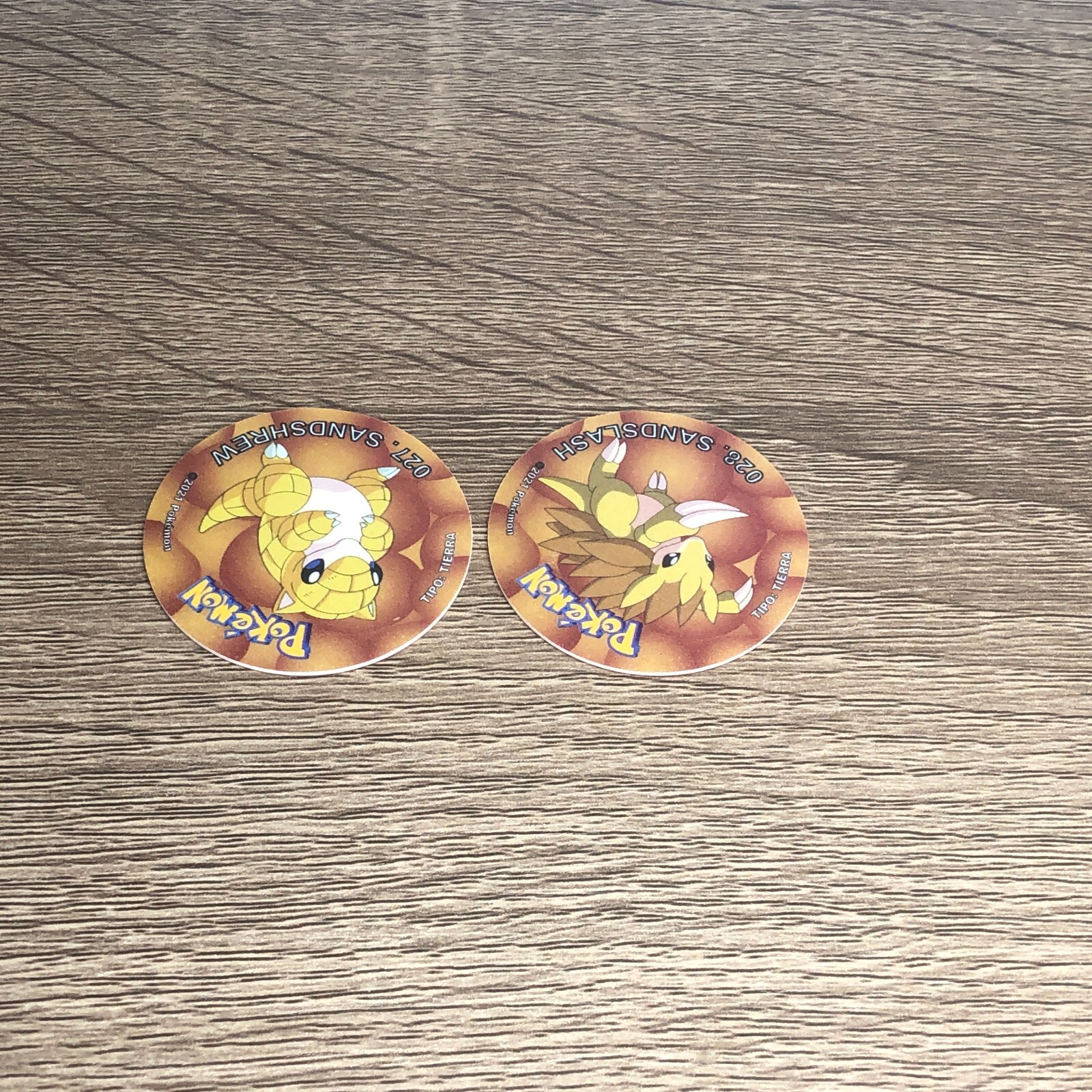 Pokemon Pogs Lot Sandshrew Sandslash Tazos Sabritas Nintendo 2021 Mexico 2