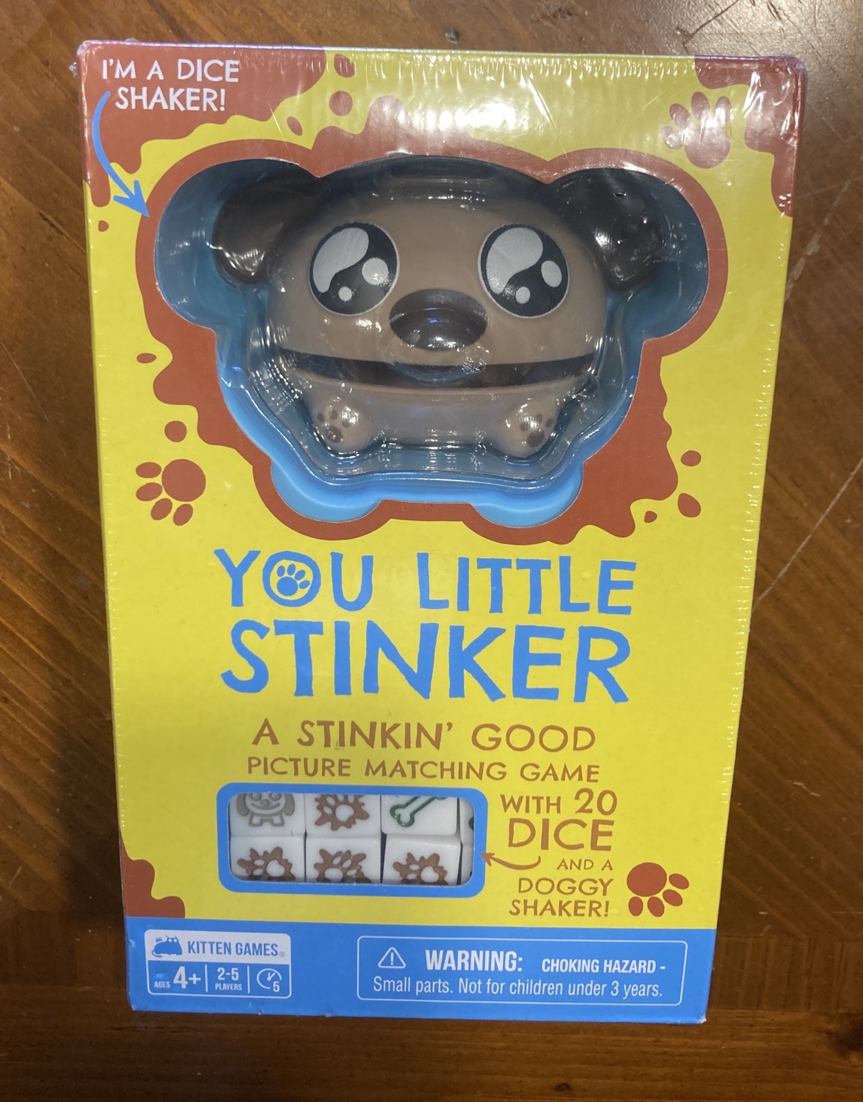 You Little Stinker Matching Dice Game Ages 4+ 2-5 Players w/ Doggy Shaker NEW