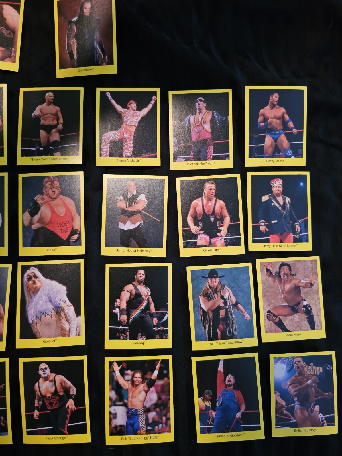 WWF Cardinal Trivia Card Game Complete. 1st ed. The Rock Stone Cold Rookie mint!
