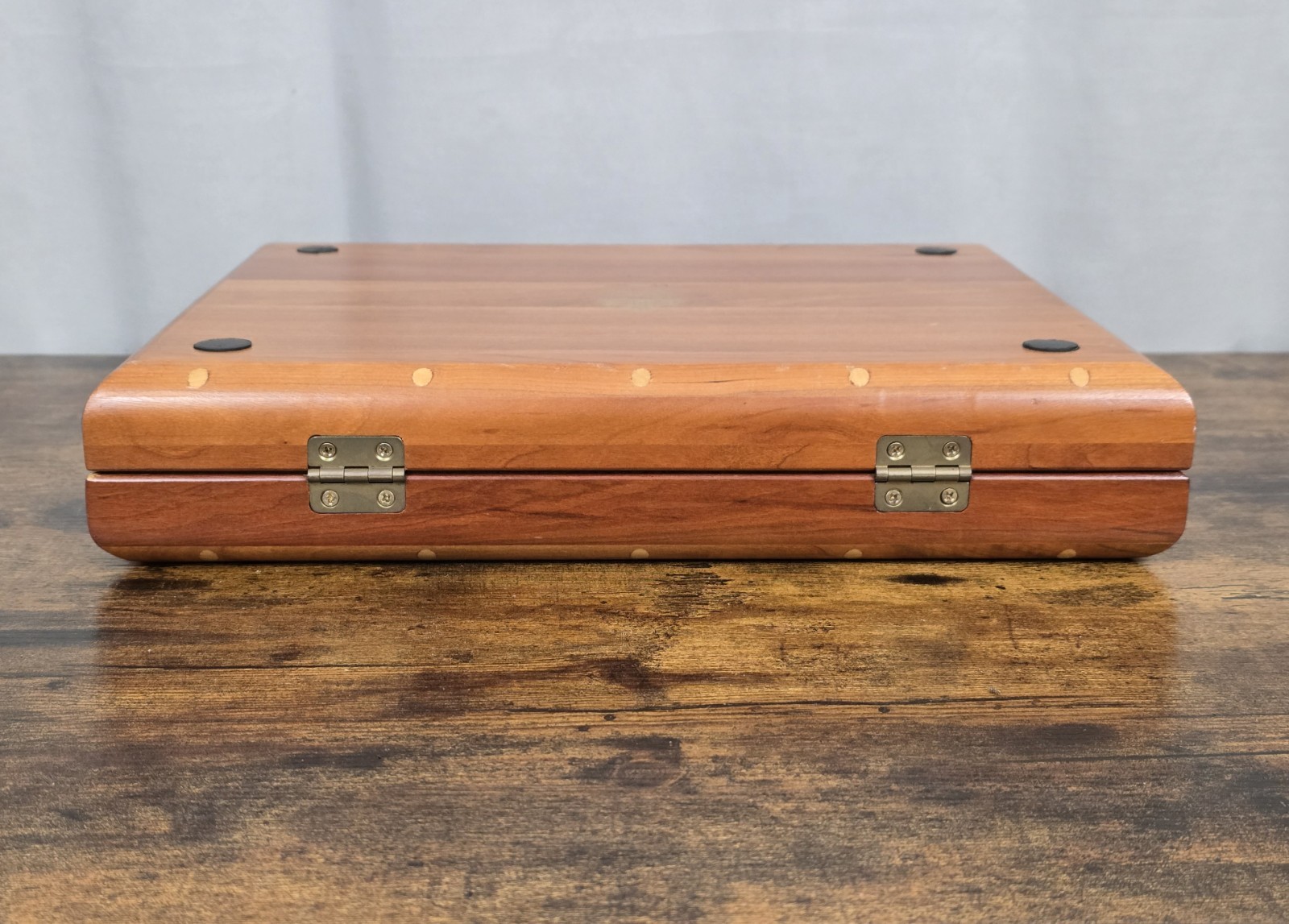 1999 NOBLE GAMES Limited Edition DAVID RIPLEY 66/250 Leather & Wood Backgammon!