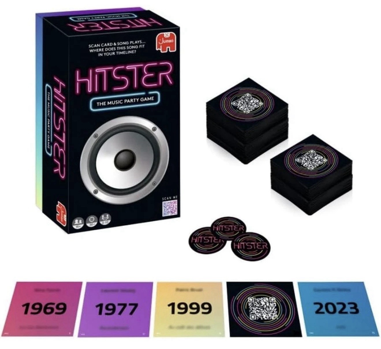 Hitster The Music Party Board Game Card Game Jumbo 2 – 10 Players Music Quiz NEW