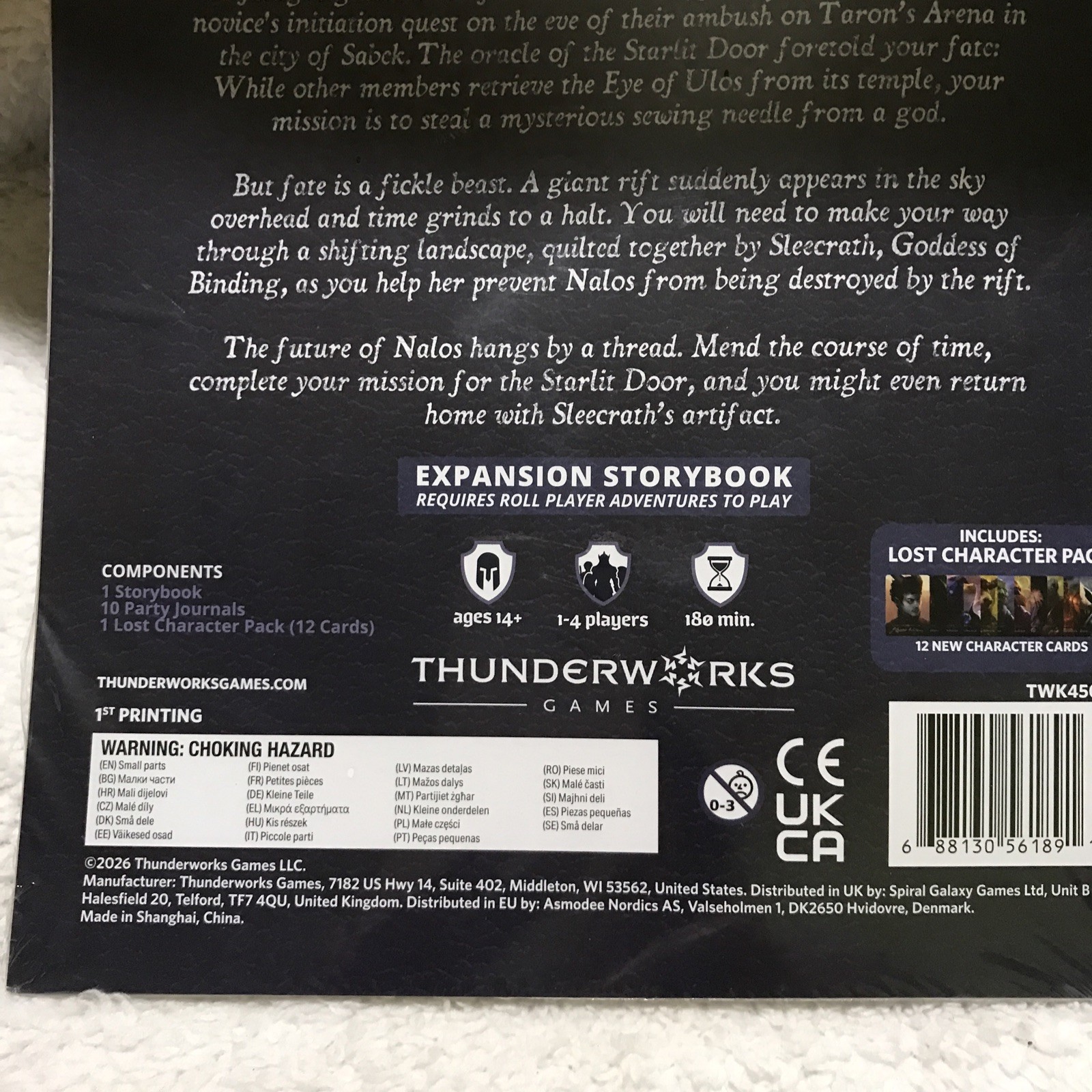 Thunderwork Dice Game Roll Player Adventures – Silver Threads of Fate Storybook