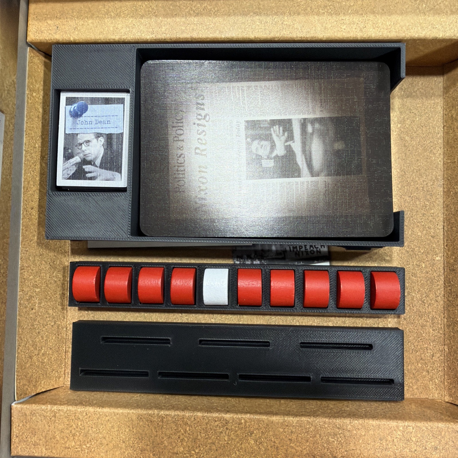 Watergate board game 3D Insert White Edition Capstone Games Matthias Cramer