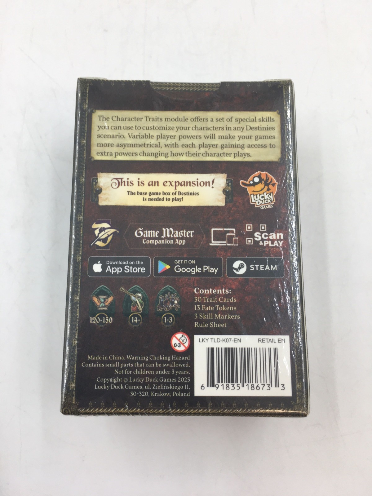 Destinies Board Game Expansion – Character Traits Module