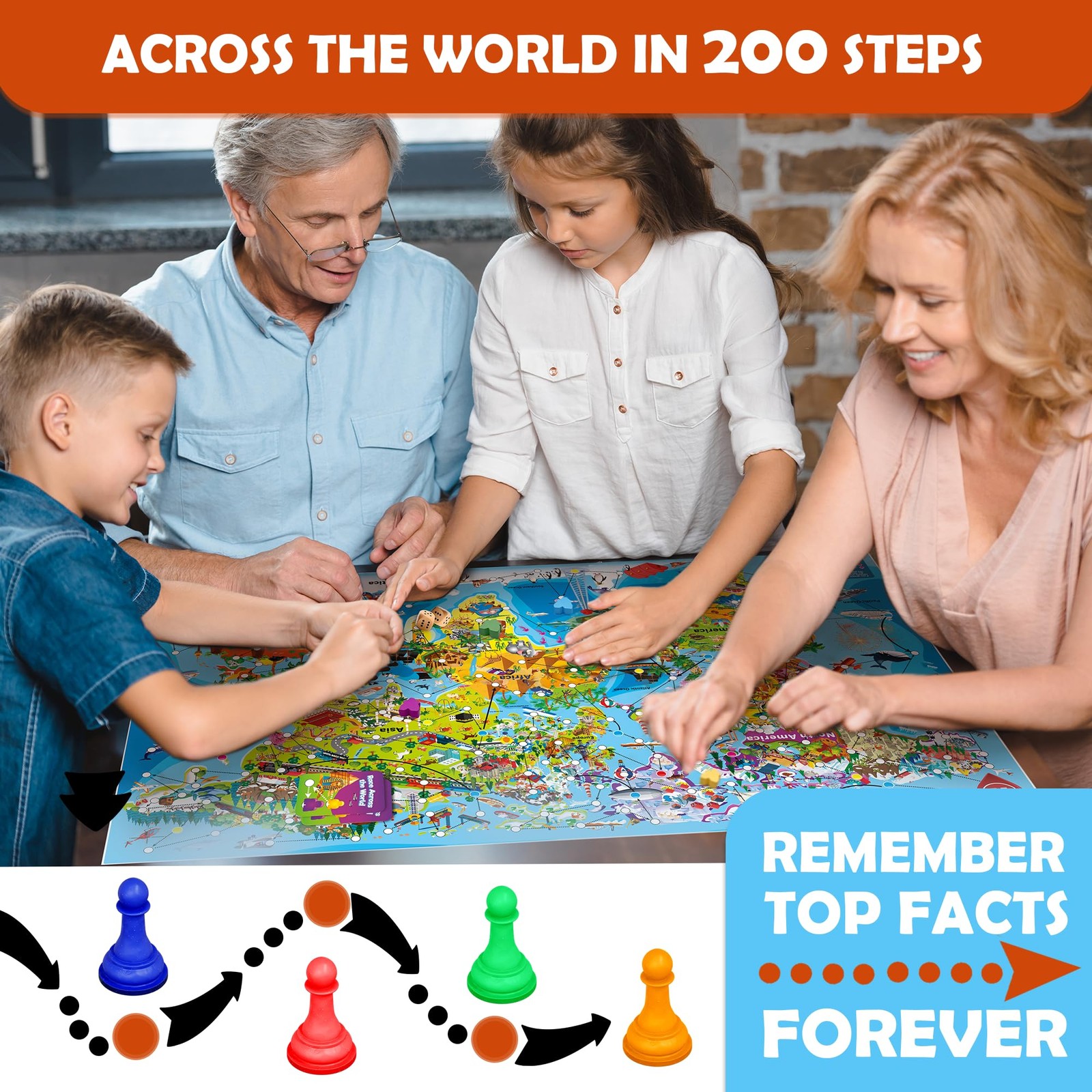 QUOKKA Board Game 1 to 10 Players – Learning, Educational – Geography, World – 1