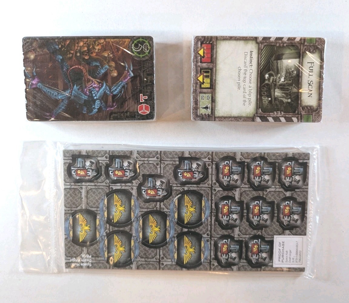 Space Hulk: Death Angel Card Game Fantasy Flight Games 2010 Cards/Pieces Sealed