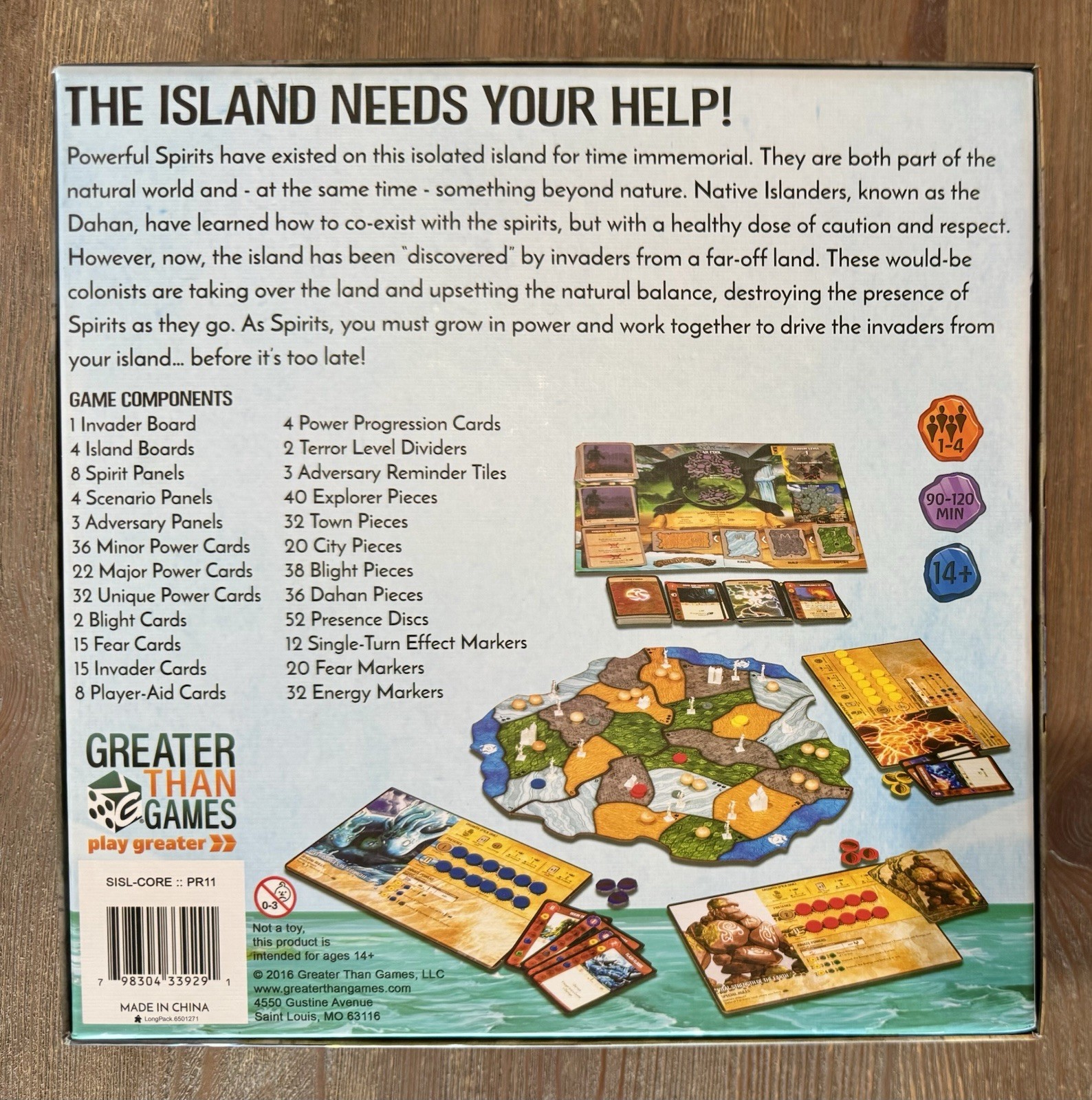 Spirit Island Board Game Lot 5 exp Branch Claw Jagged Earth ++ Premium Tokens