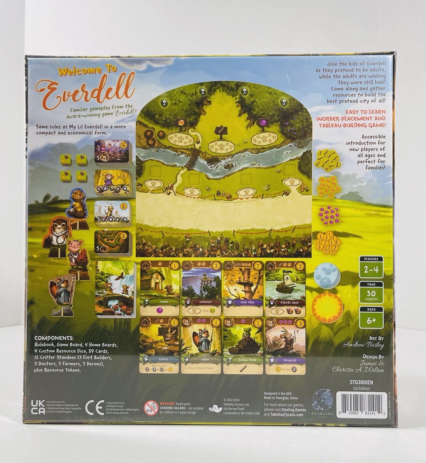 Sterling Games Welcome To Everdell My Lil’ Family Board Game Ages 6 + New Sealed