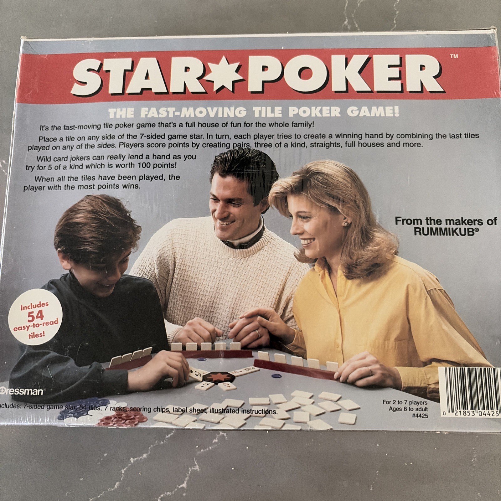 Pressman Star Poker Tile Game (1994)