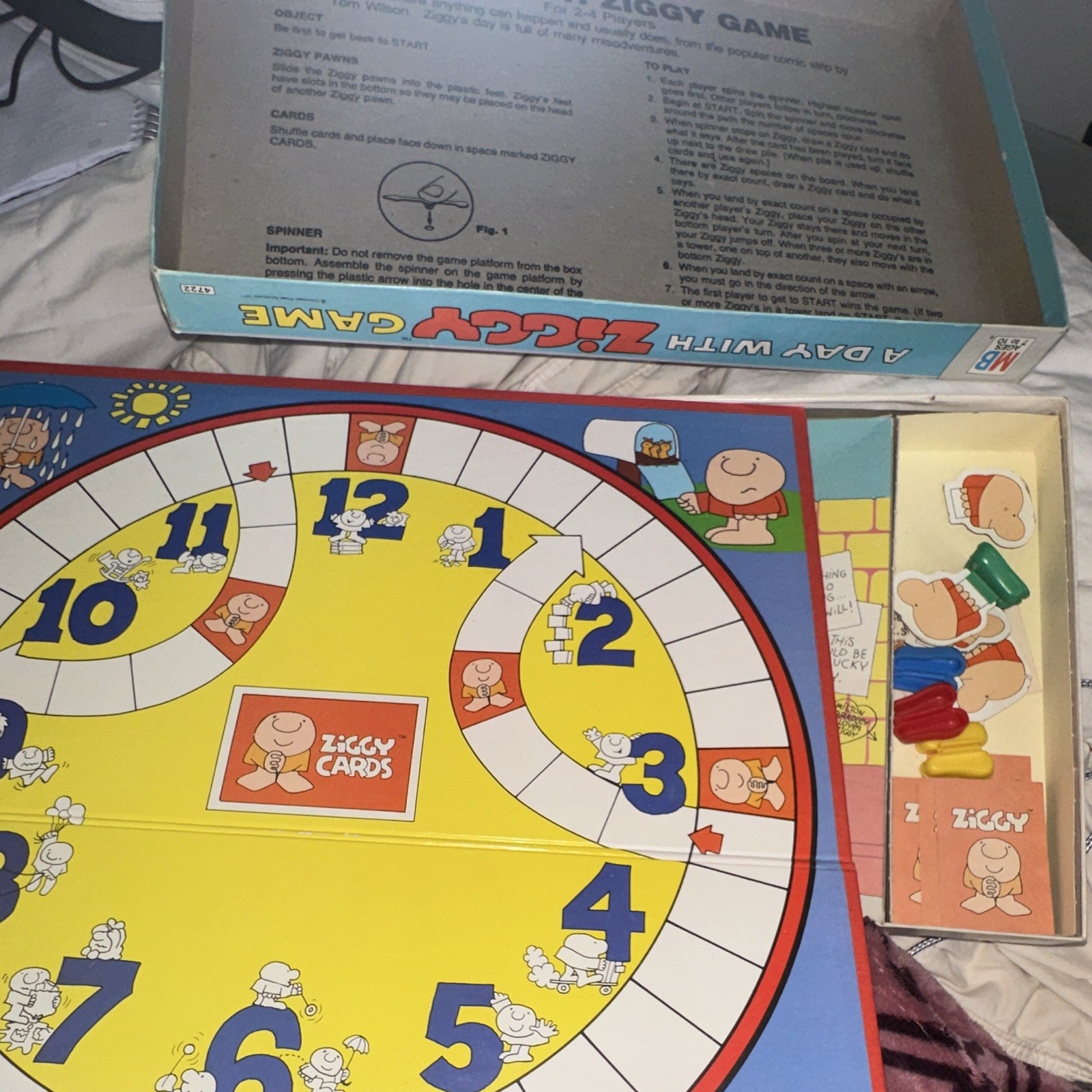 Milton Bradley A Day with Ziggy Board Game MPN 4172 2 Players Ages 7-10