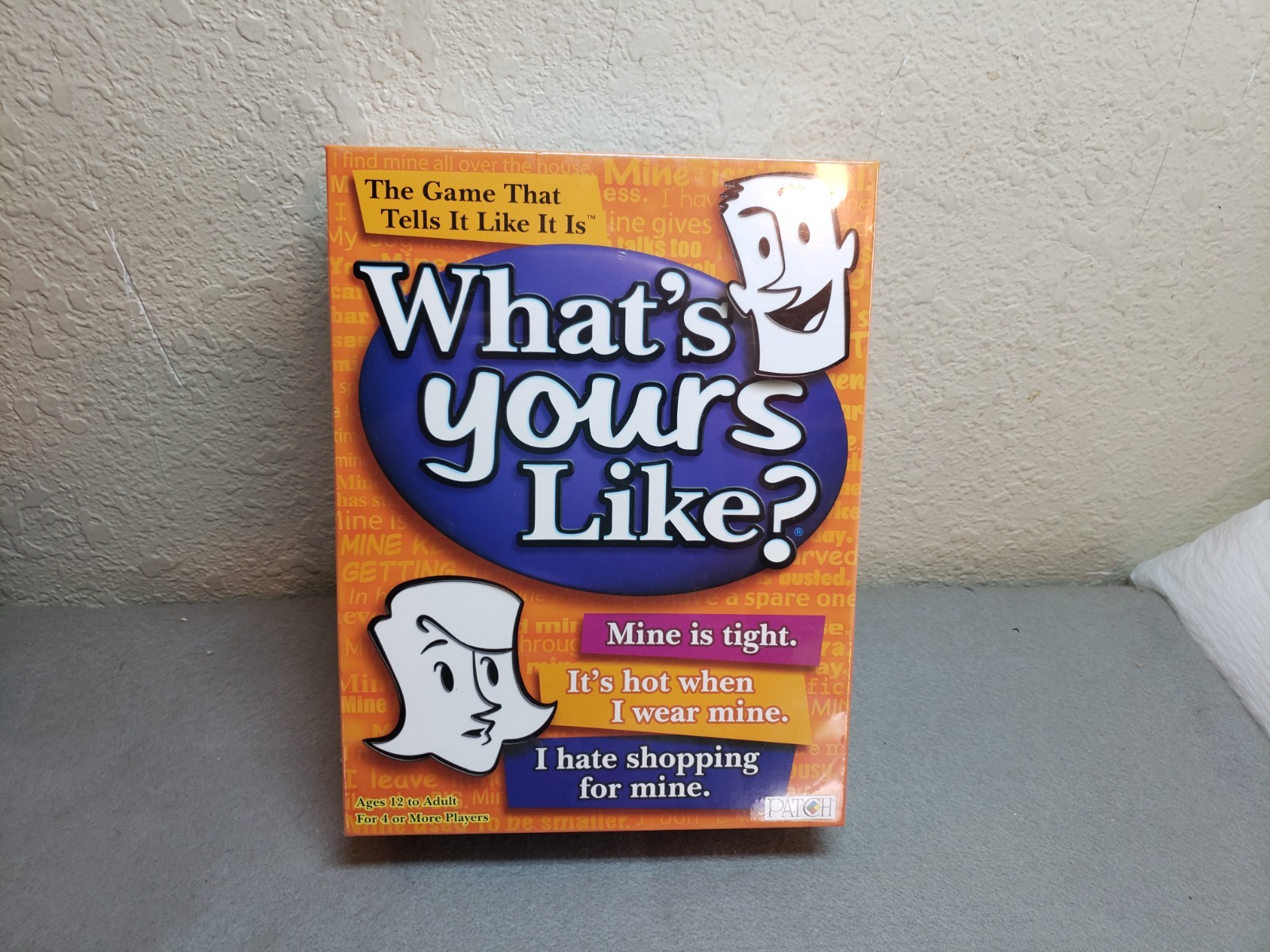 What’s Yours Like Game Family Night Board Game NIB Ages 12+, New, Sealed