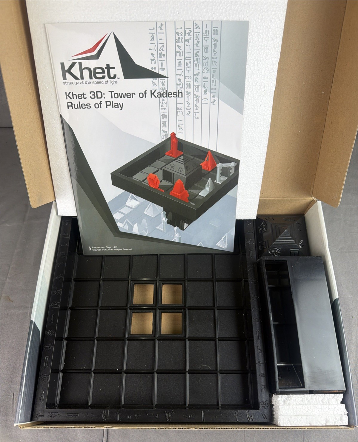 KHET Laser Strategy Board Game w/ 3D Tower of Kadesh Expansion Mensa Winner NEW