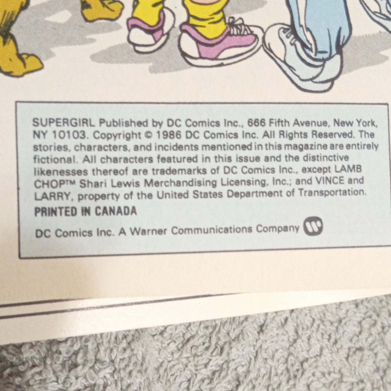 DC Comics Supergirl American Honda Presents DC Comics Promotional Comic 1986