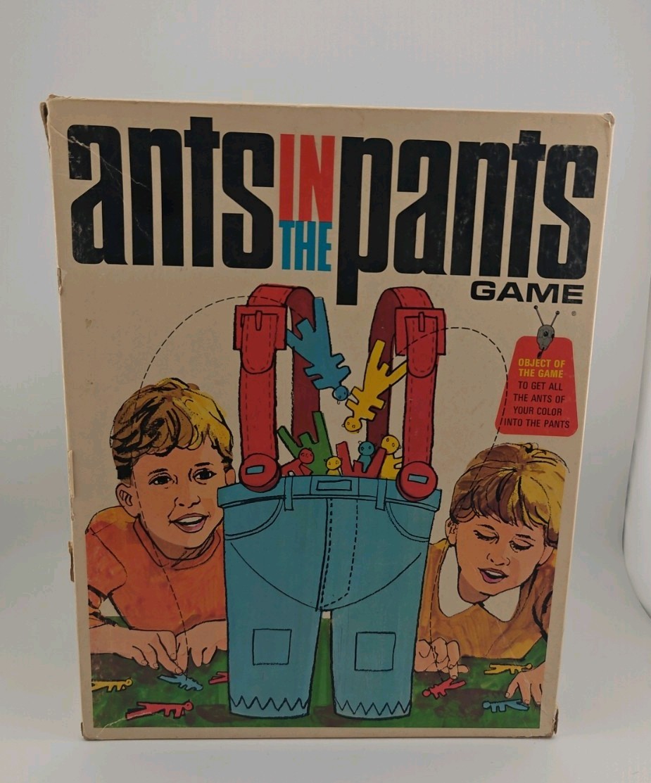 Vintage Ants in the Pants Game Schaper 1969 60s MCM Set complete