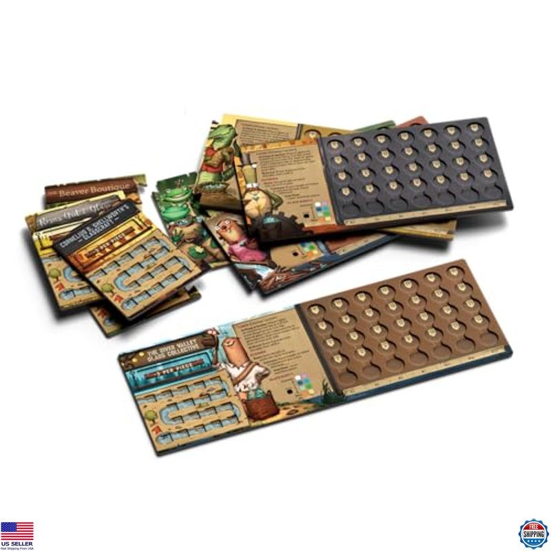 Deluxe River Valley Glassworks Board Game for Families – 1-5 Players, 20 Min