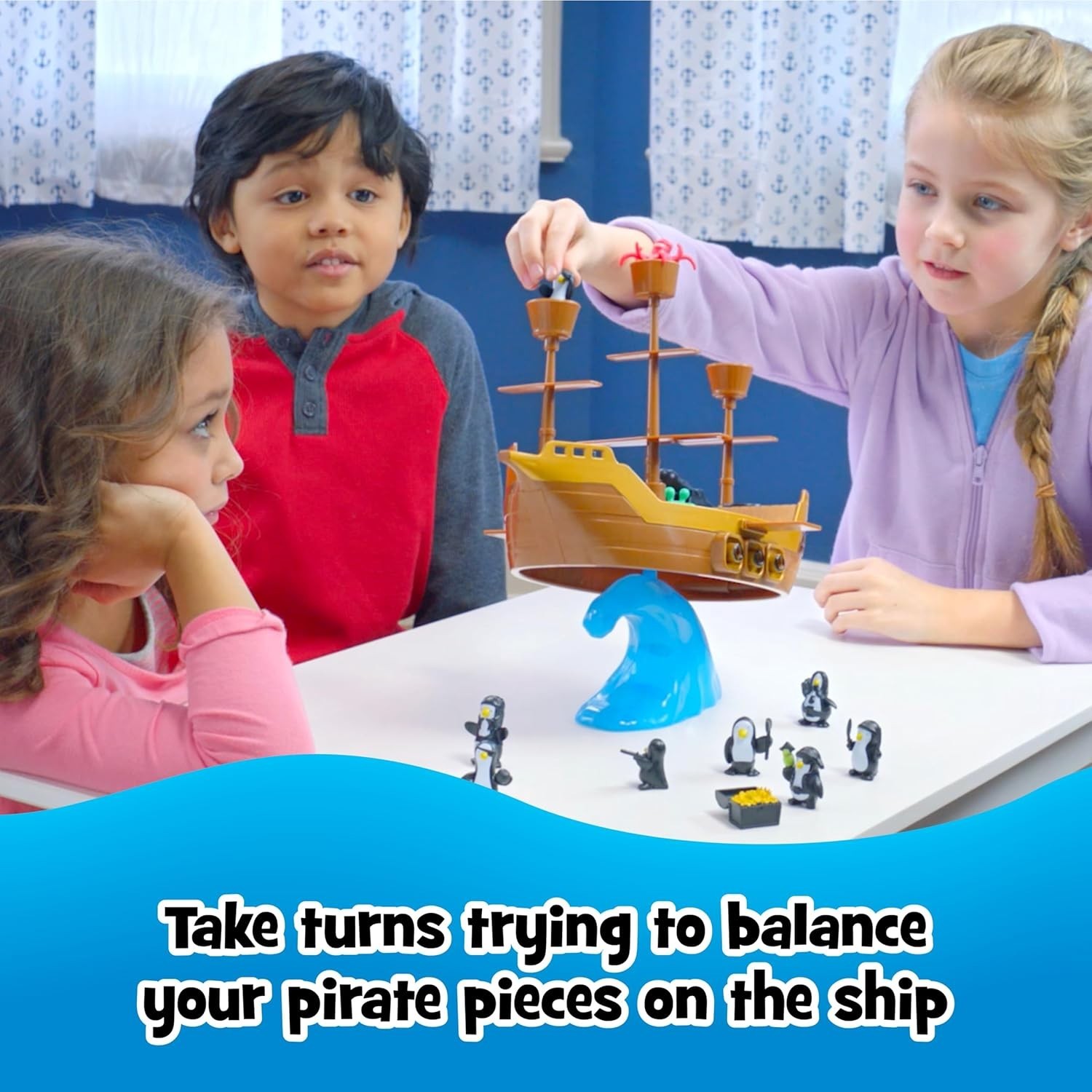 Kids Pirate Balance Board Game Family Game for Kids Adults Multi-Player Fun